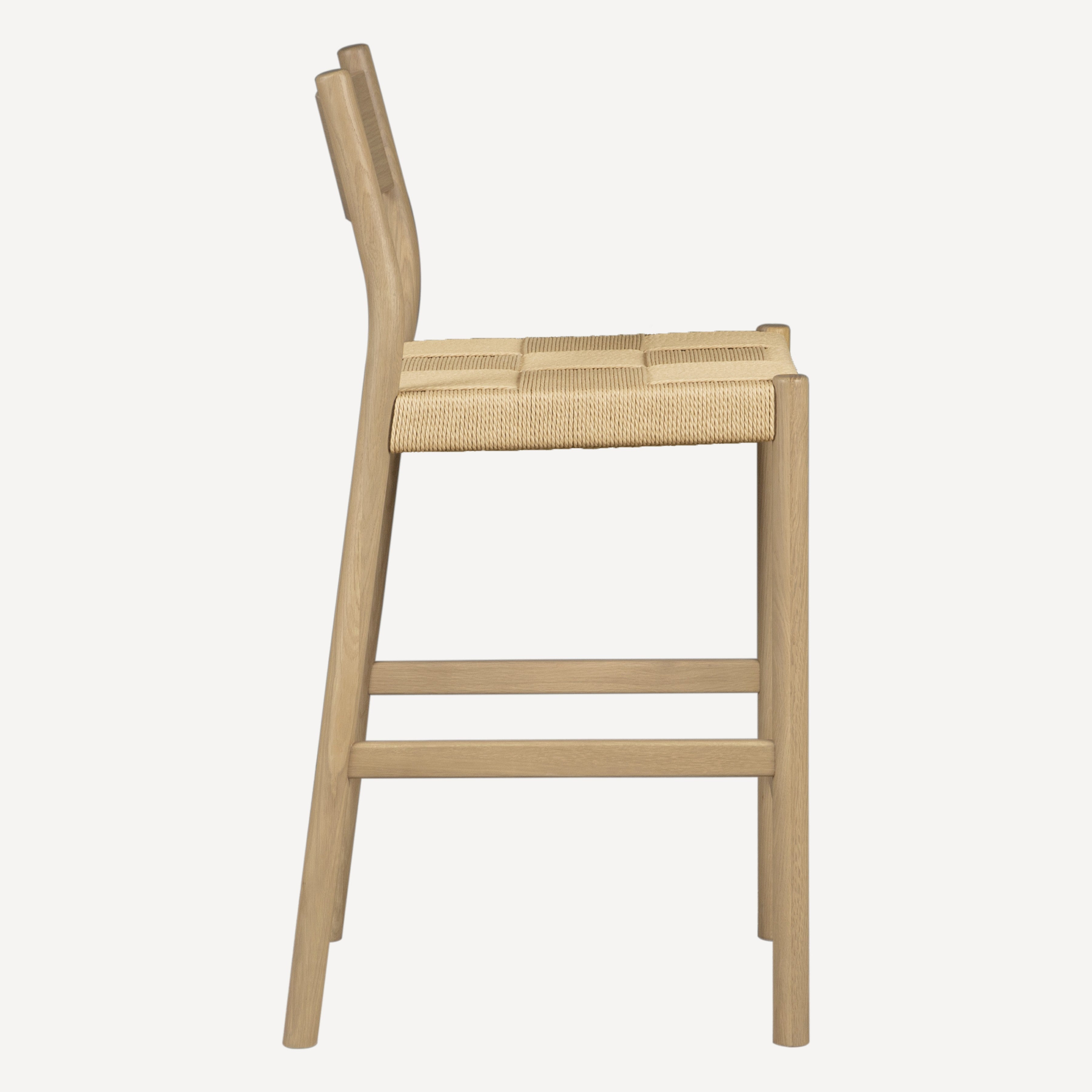 Asher Oak Danish Cord Counter Stool