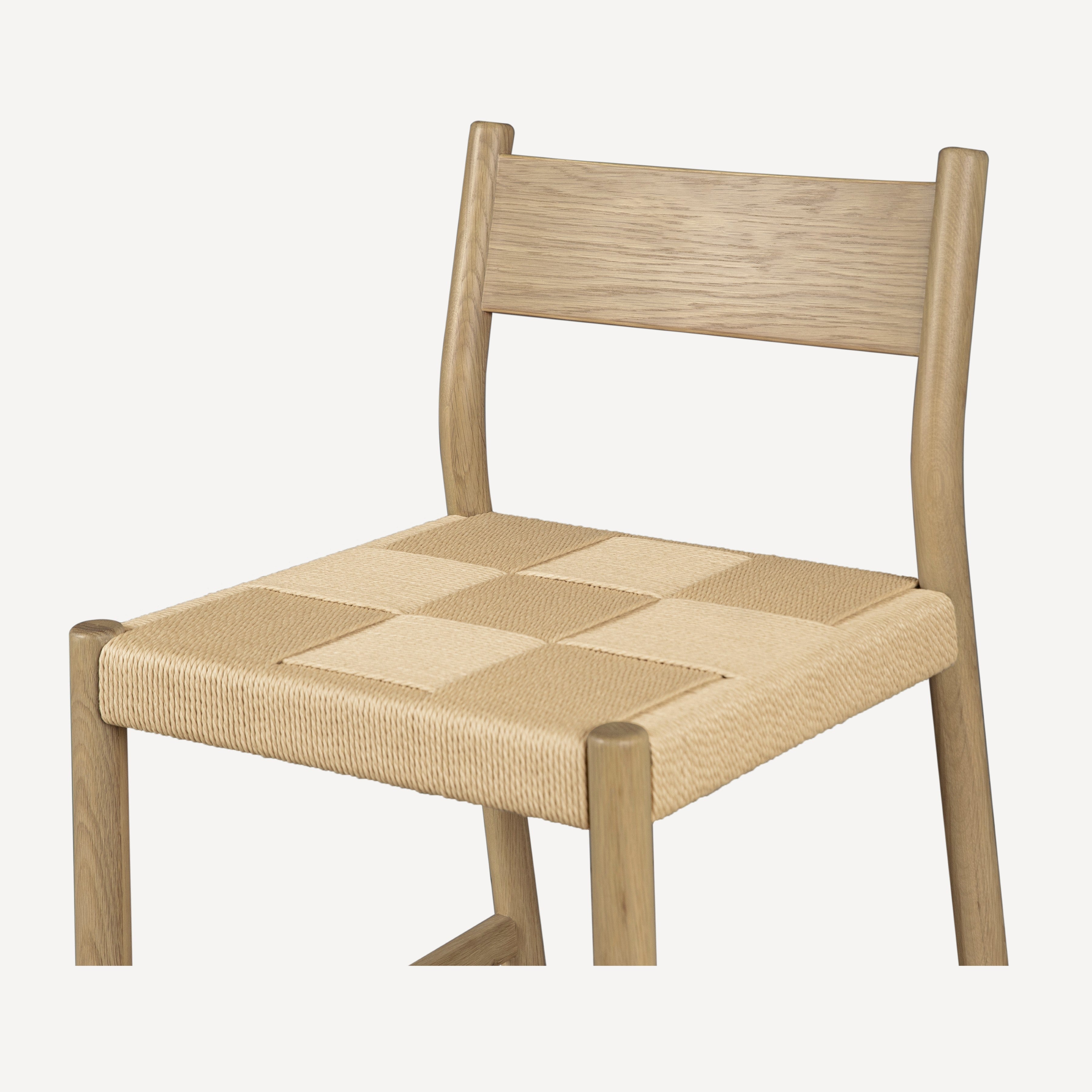 Asher Oak Danish Cord Counter Stool