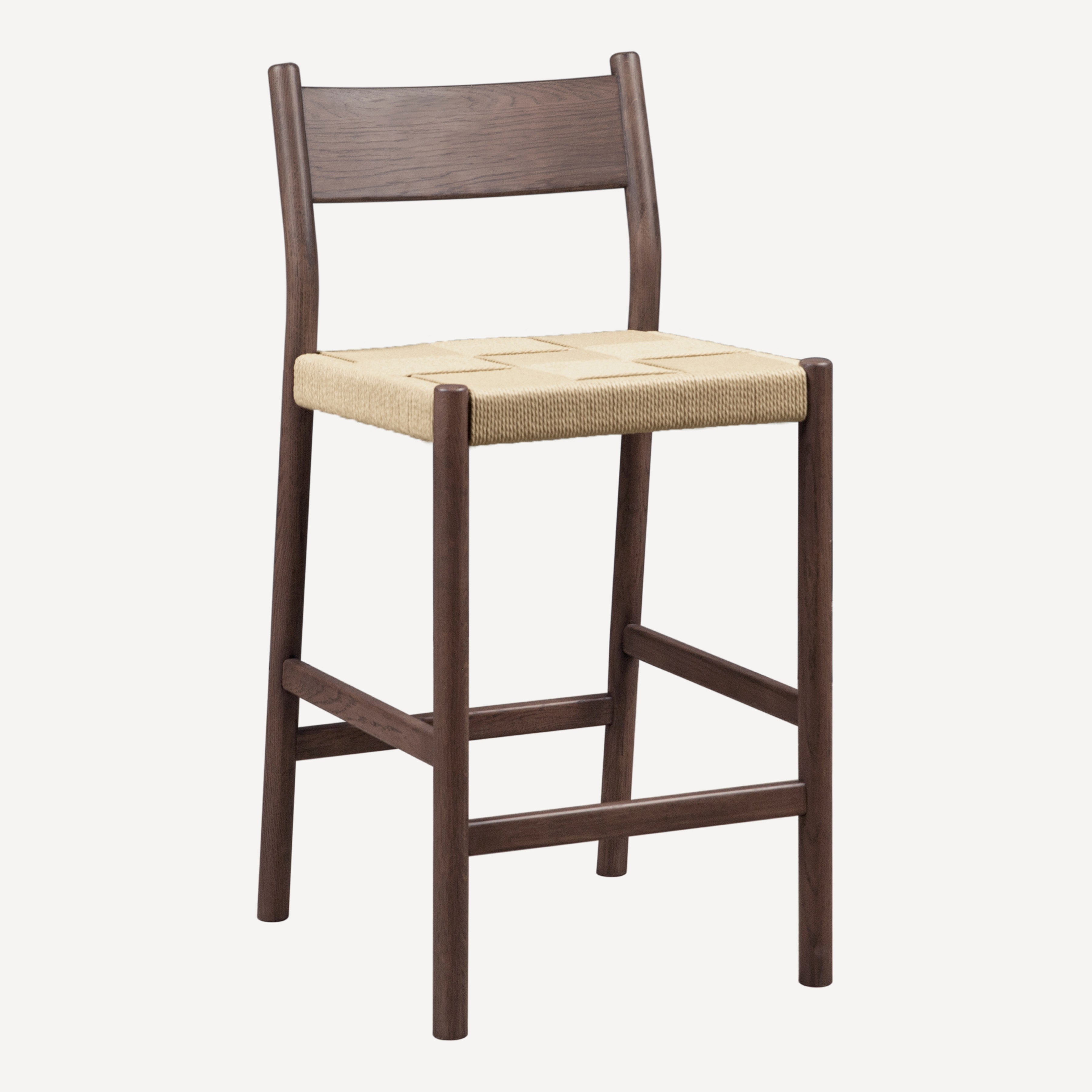 Asher Oak Danish Cord Counter Stool