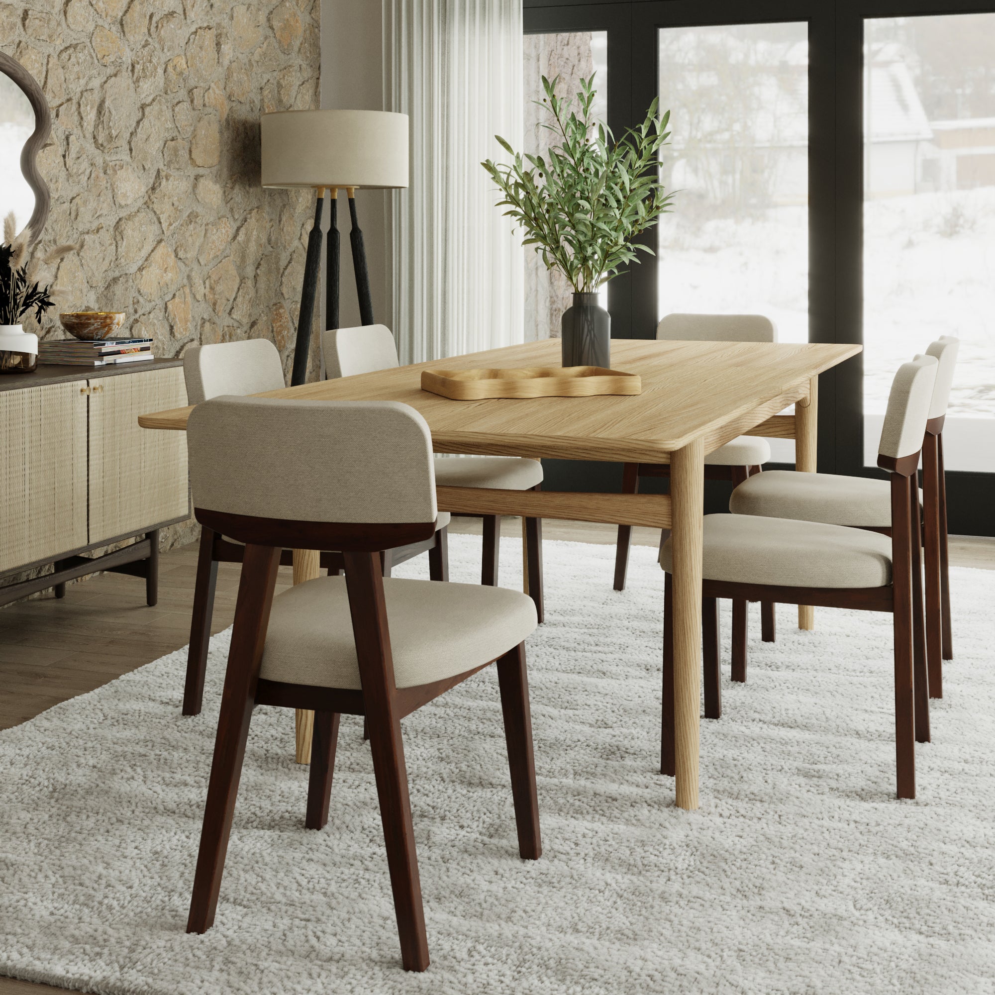 Tangent Solid Wood Dining Chair