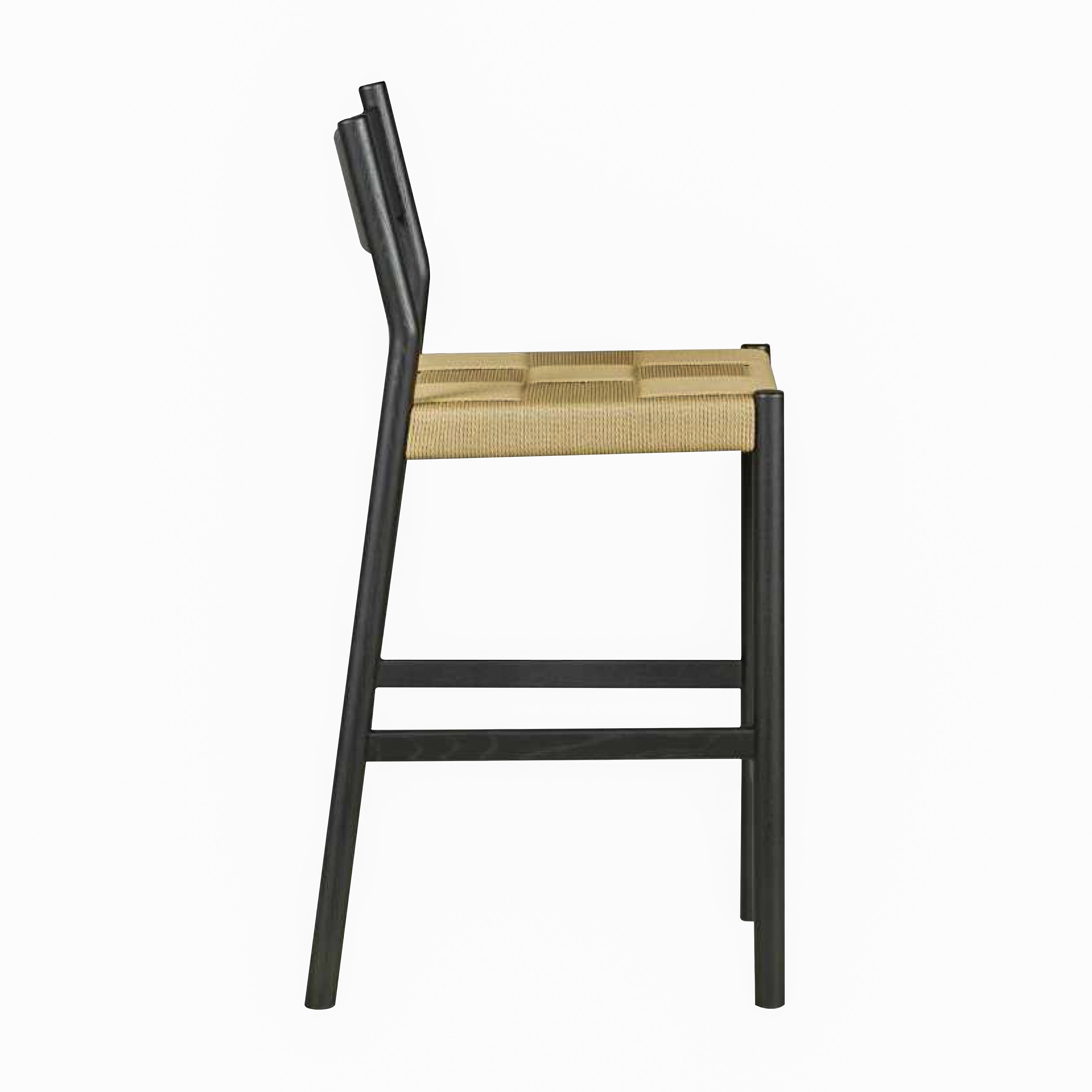 Asher Oak Danish Cord Counter Stool