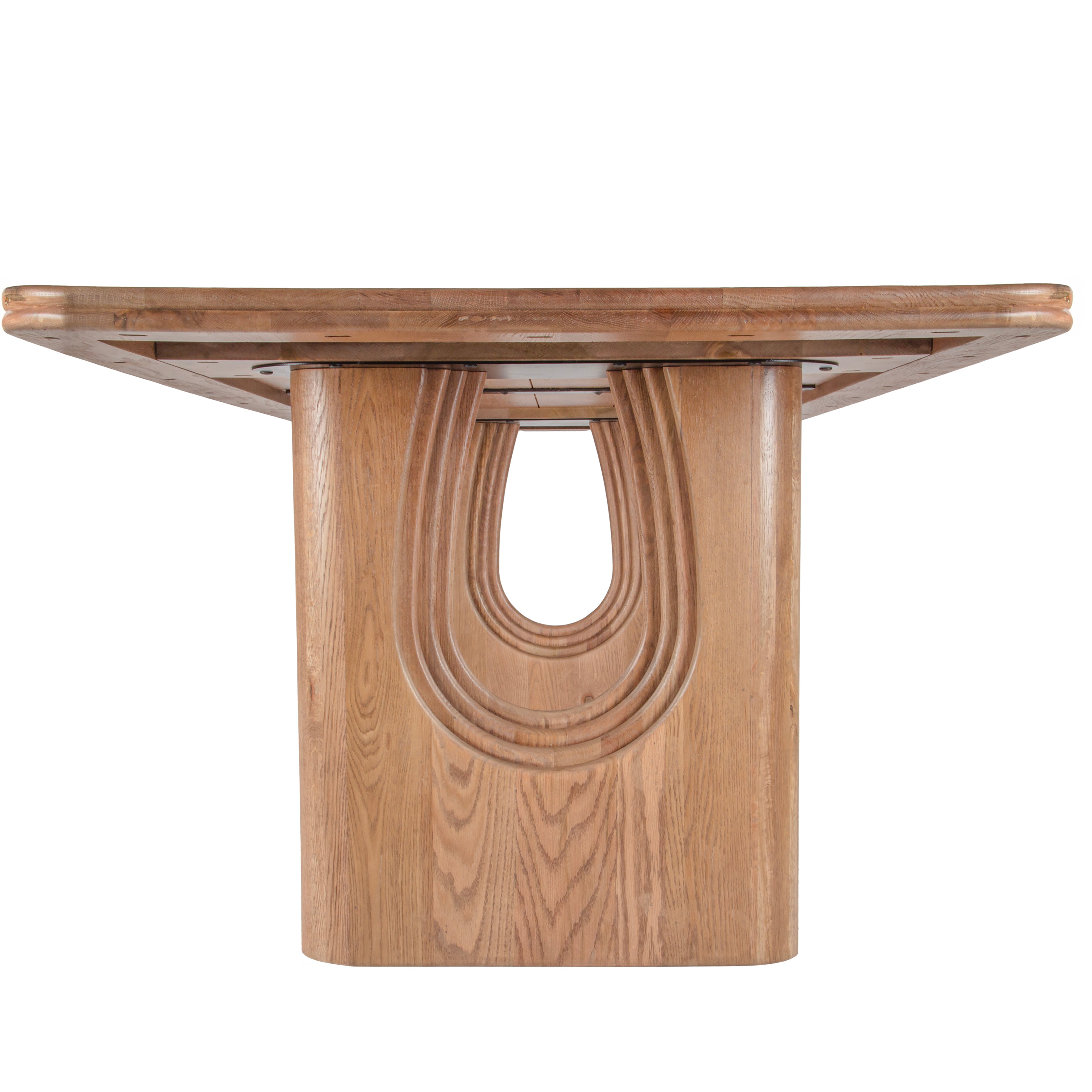 Layered Solid Oak Dining Table