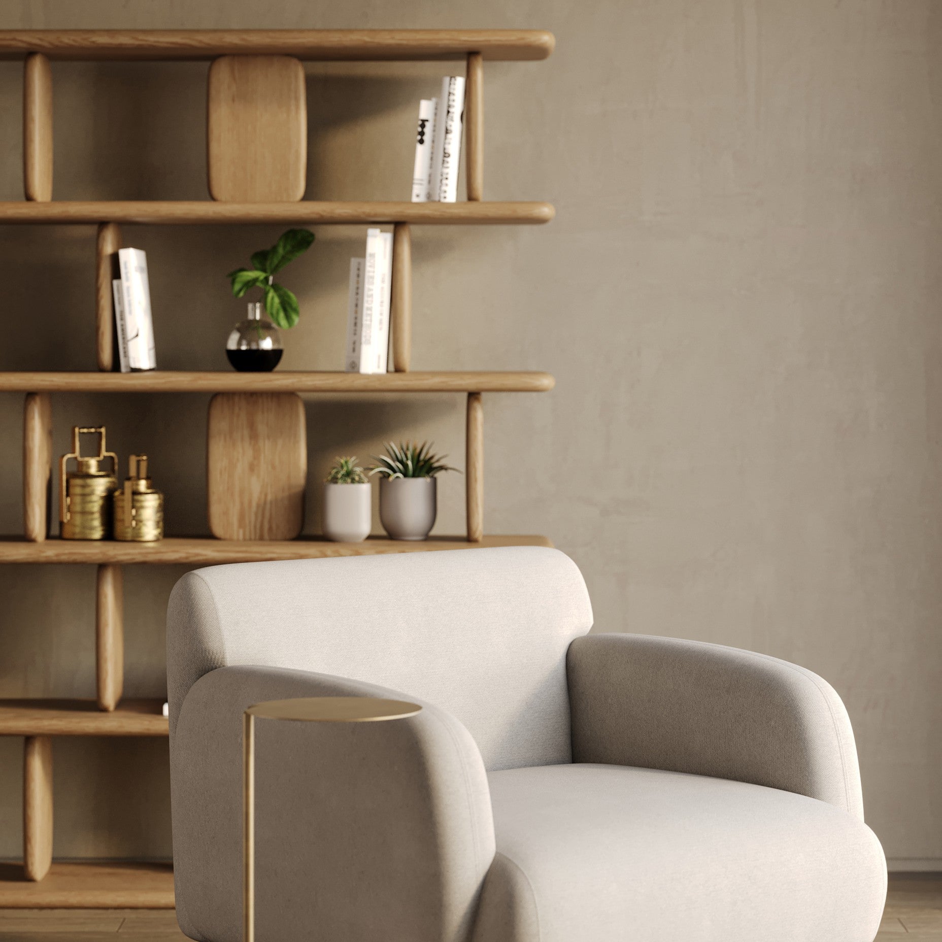 Laurel Solid White Oak Shelving