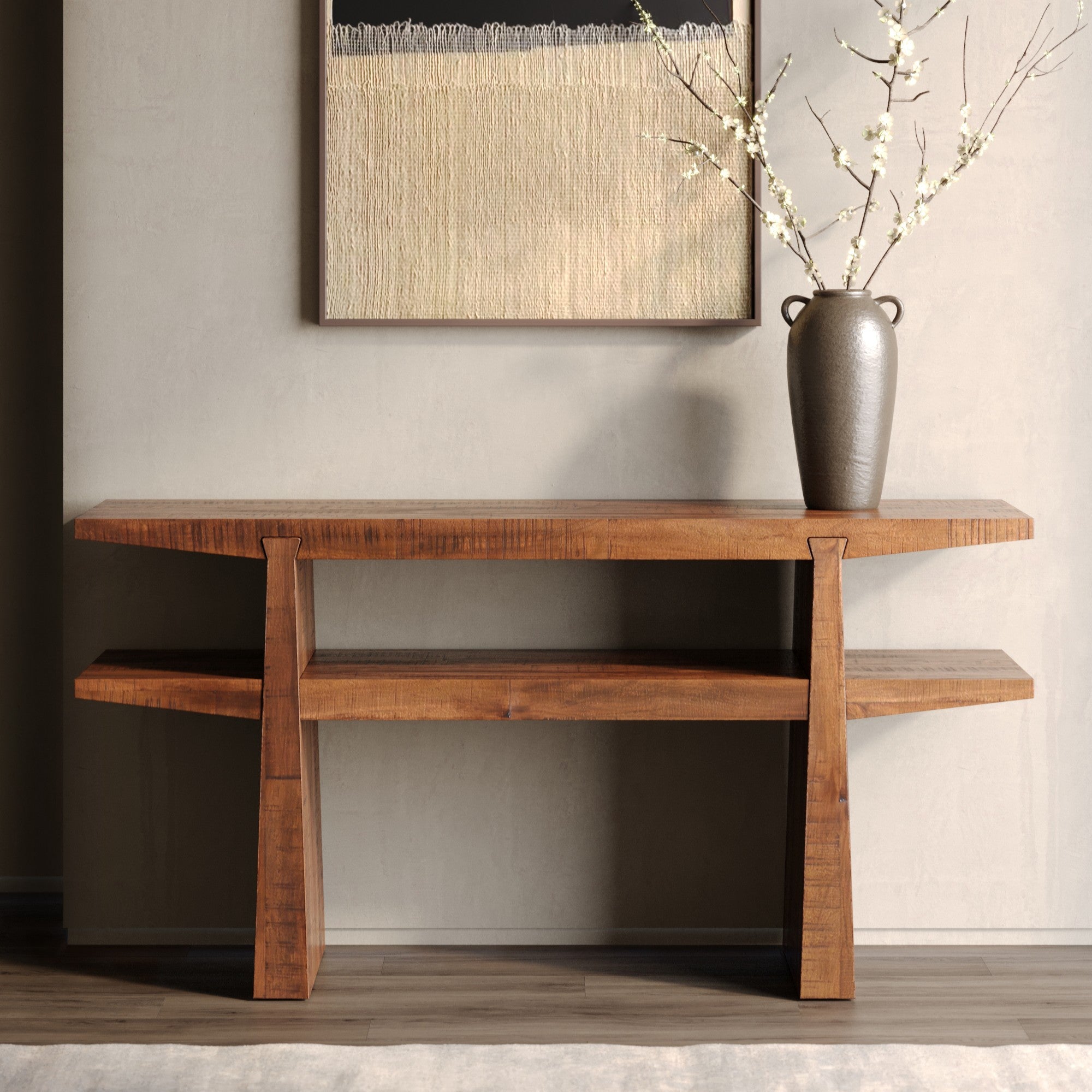 Keystone Reclaimed Wood Console - Rustic