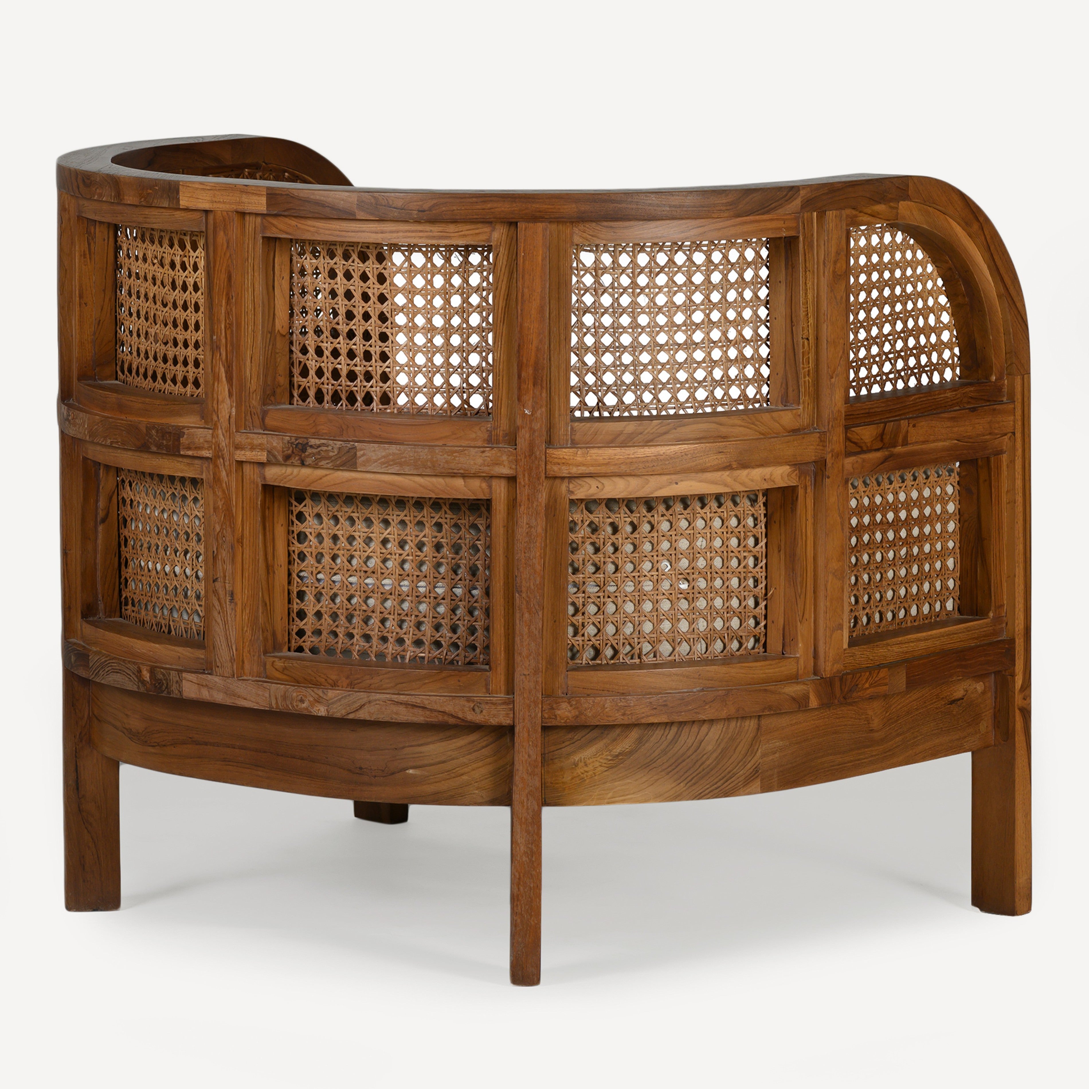 Nest Cane Recycled Teak Chair