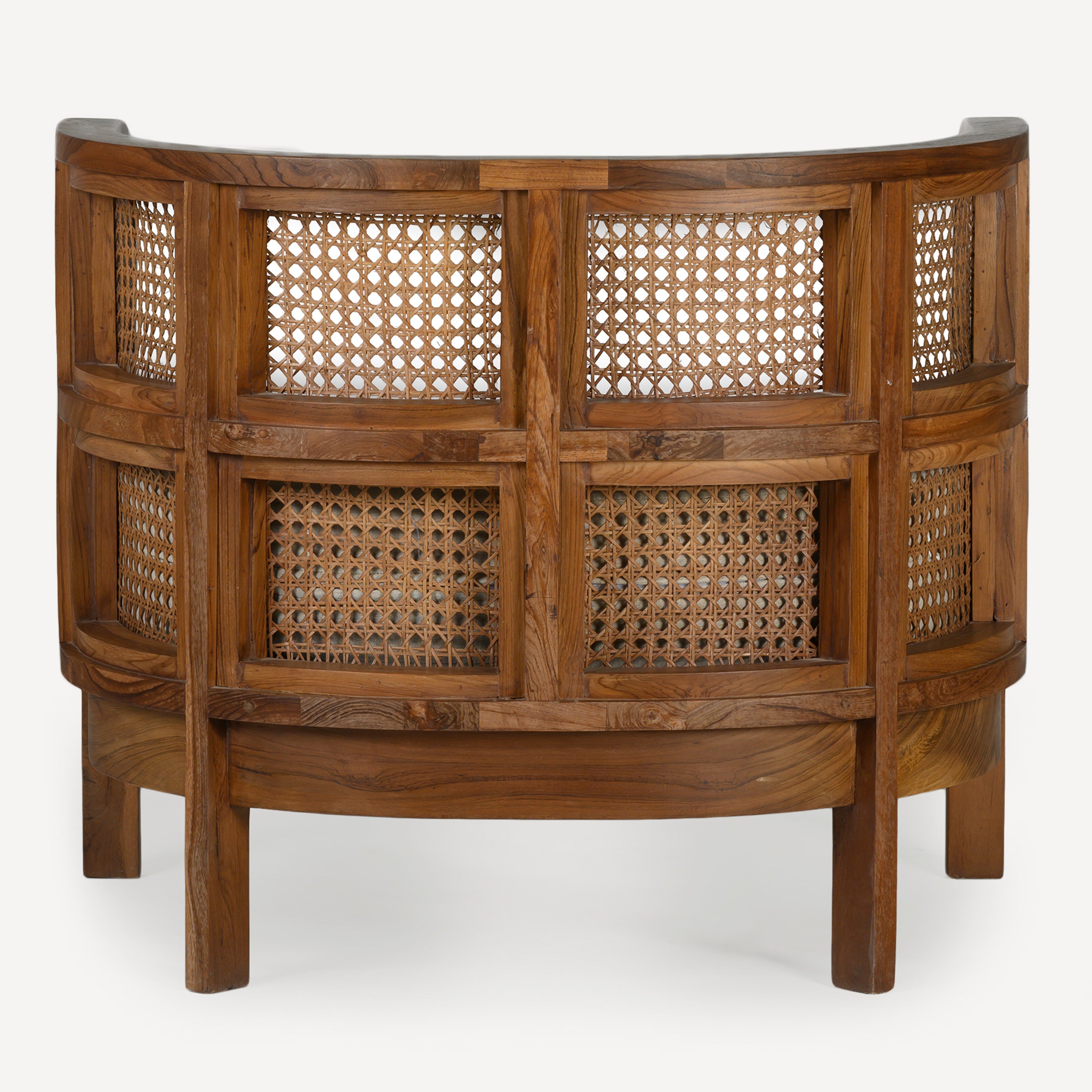 Nest Cane Recycled Teak Chair