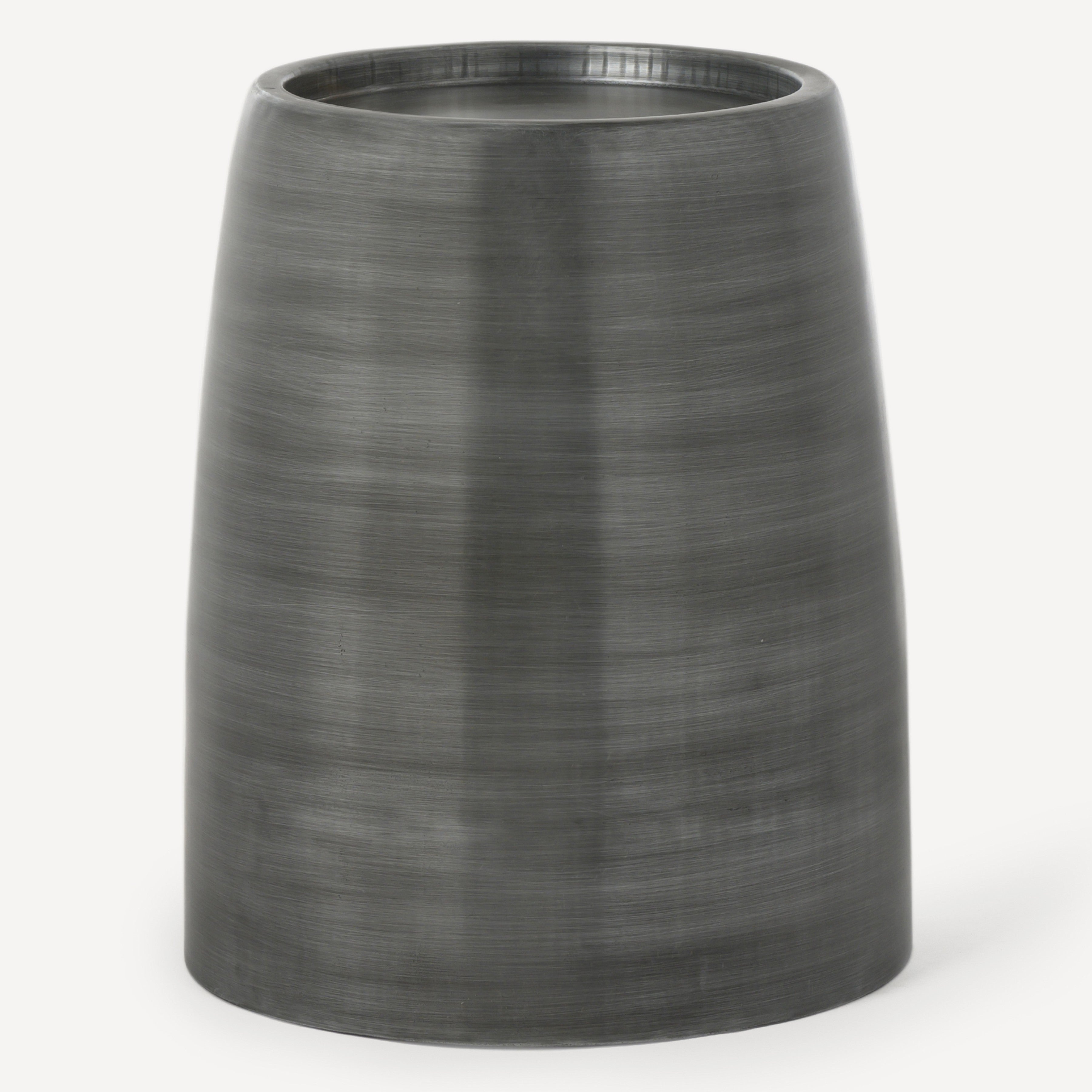 Pebble Zinc Finish Side Table - Medium