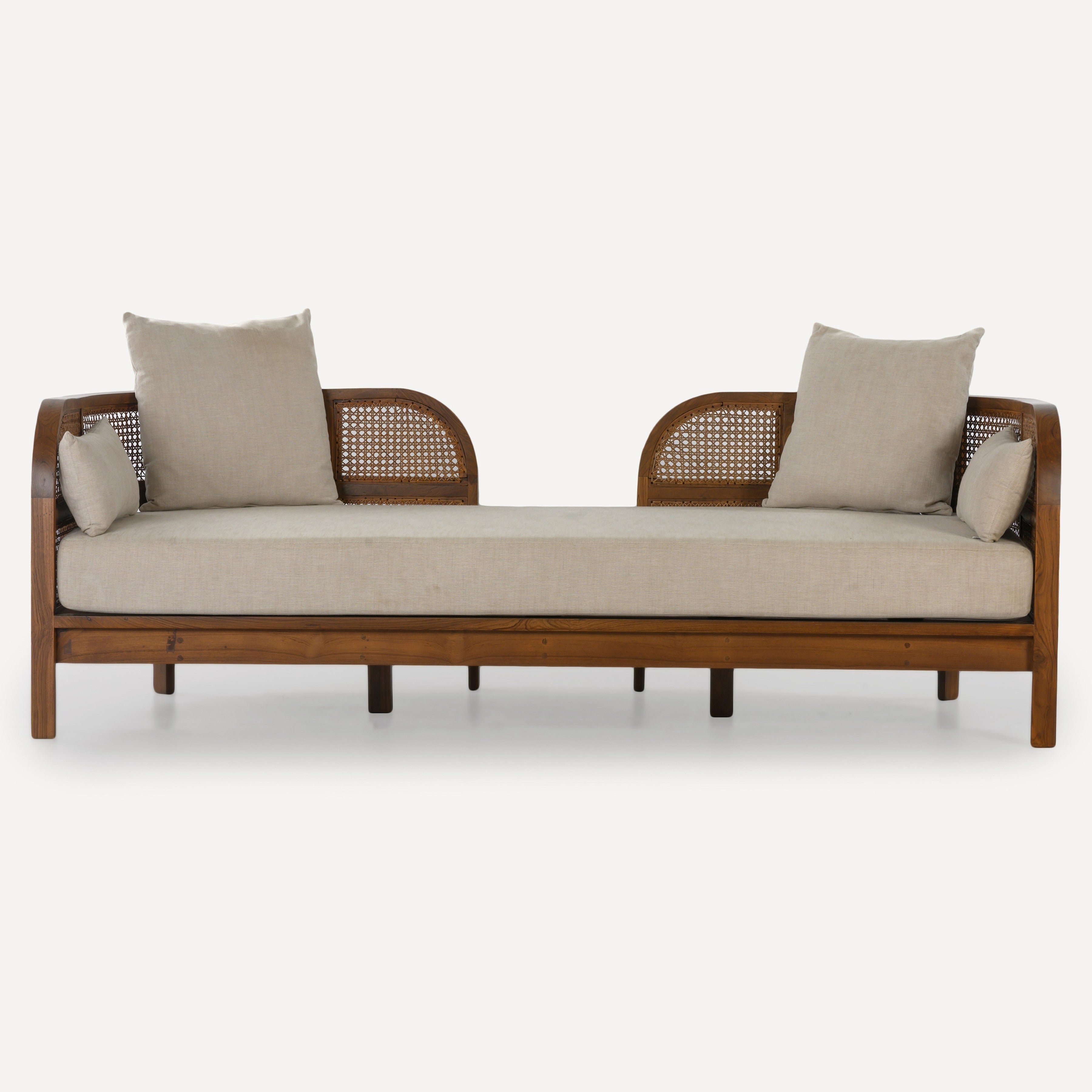 Nest Cane Recycled Teak Daybed
