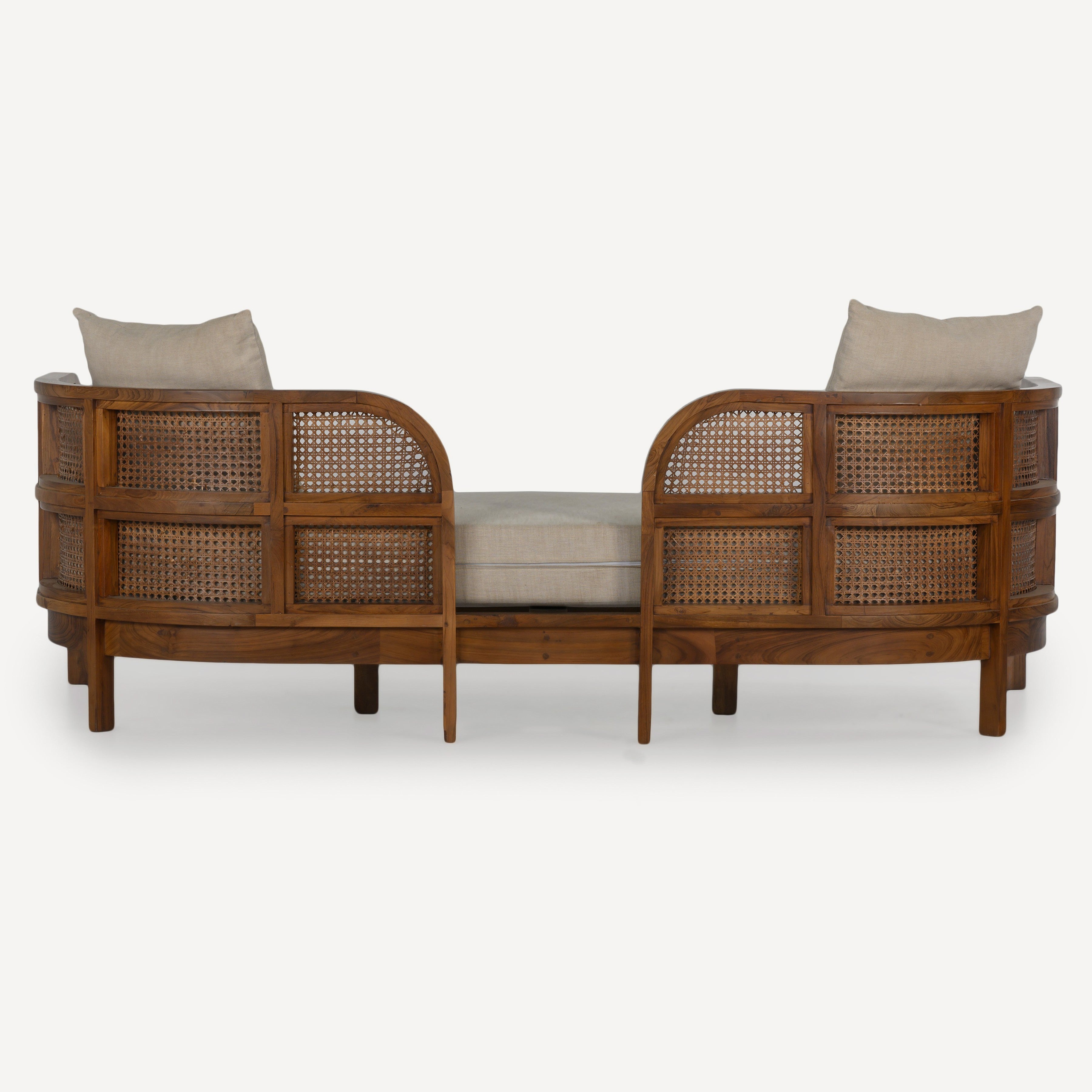 Nest Cane Recycled Teak Daybed