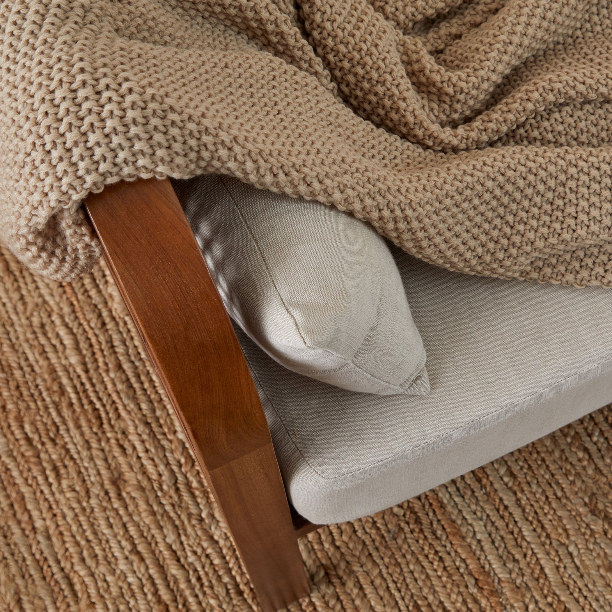 Nest Cane Recycled Teak Daybed