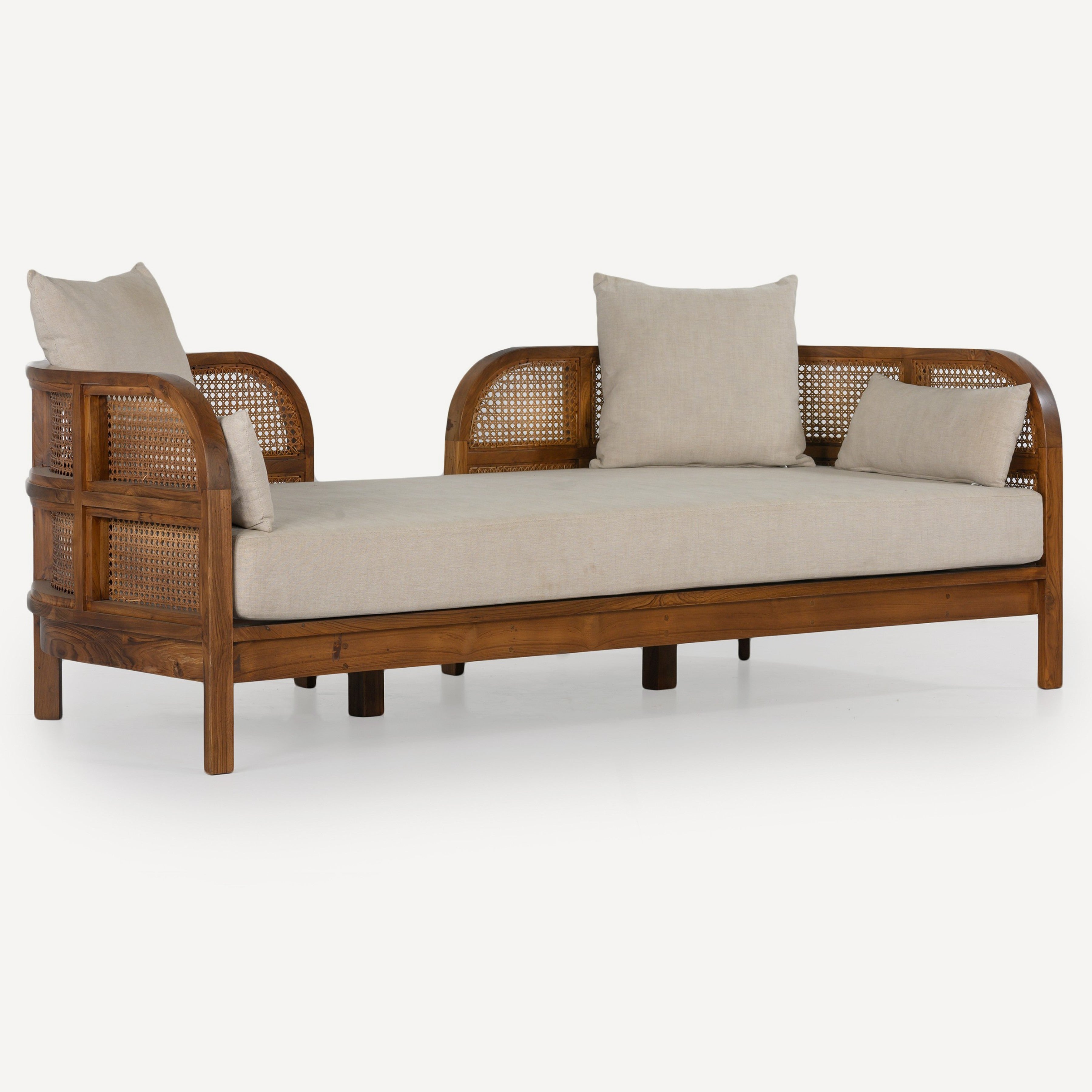 Nest Cane Recycled Teak Daybed