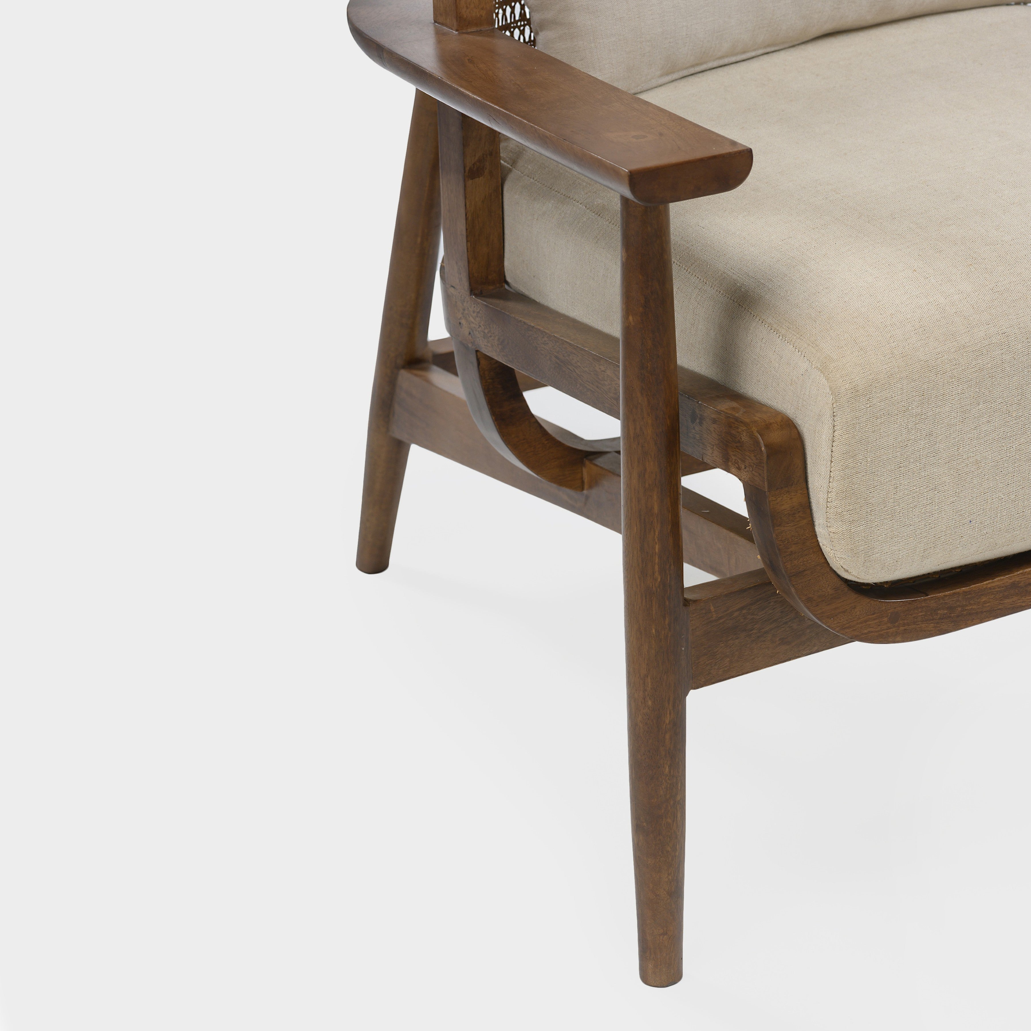 Wingman Cane Accent Chair