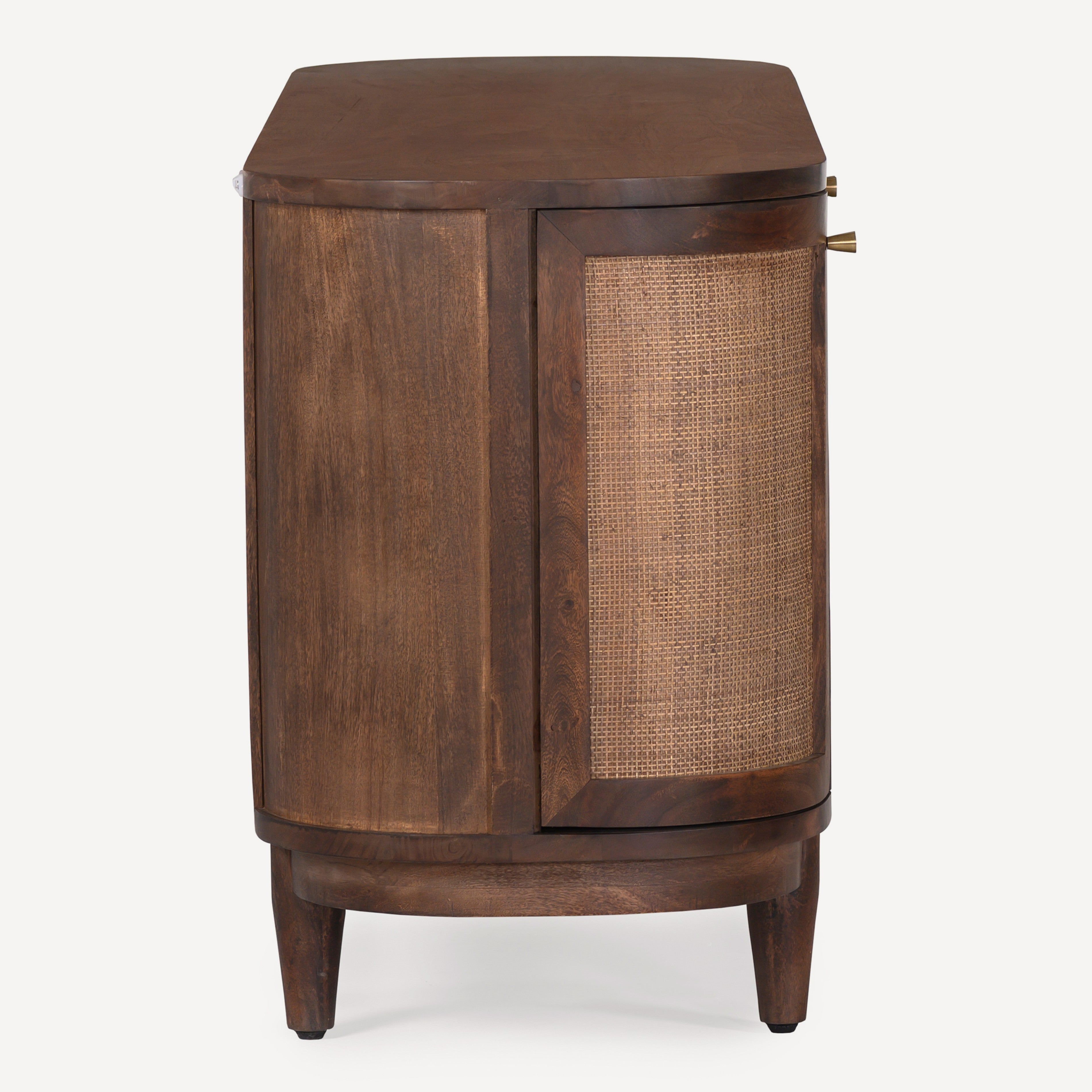 Canggu Cane Solid Wood Media Stand