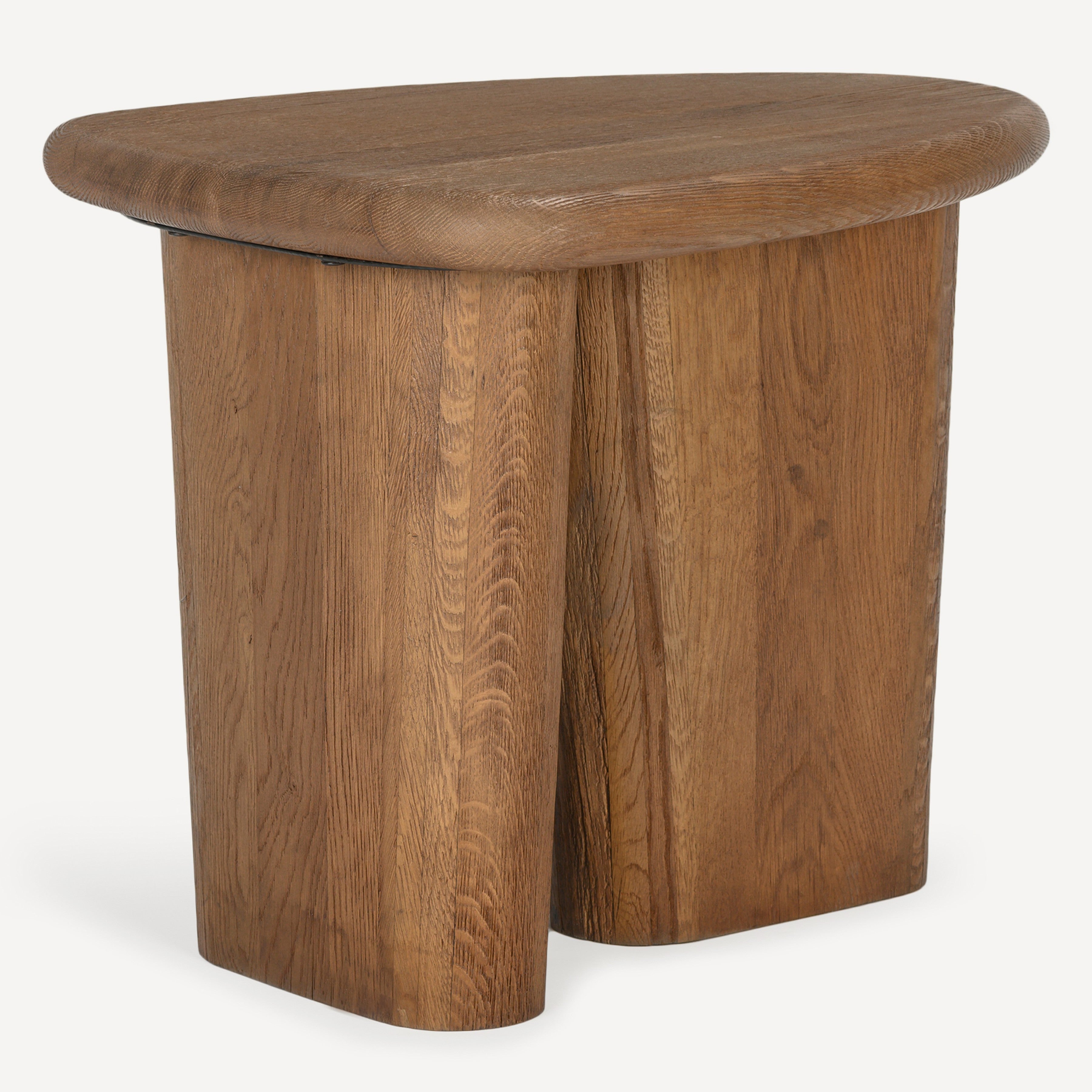 Laurel Solid White Oak Side Table