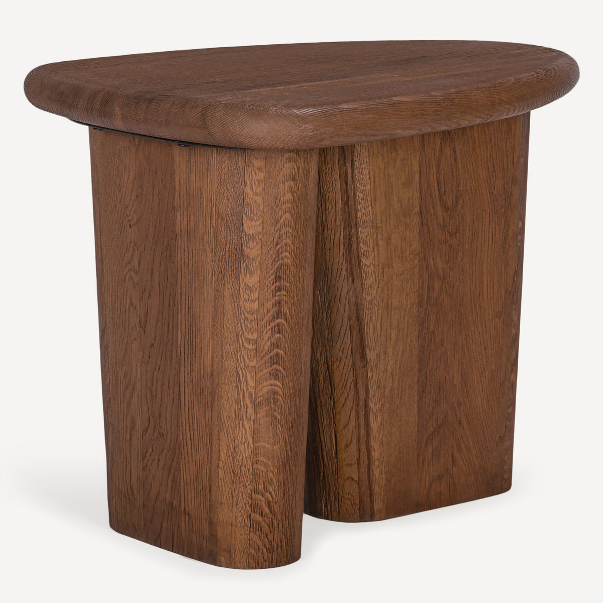 Laurel Solid White Oak Side Table
