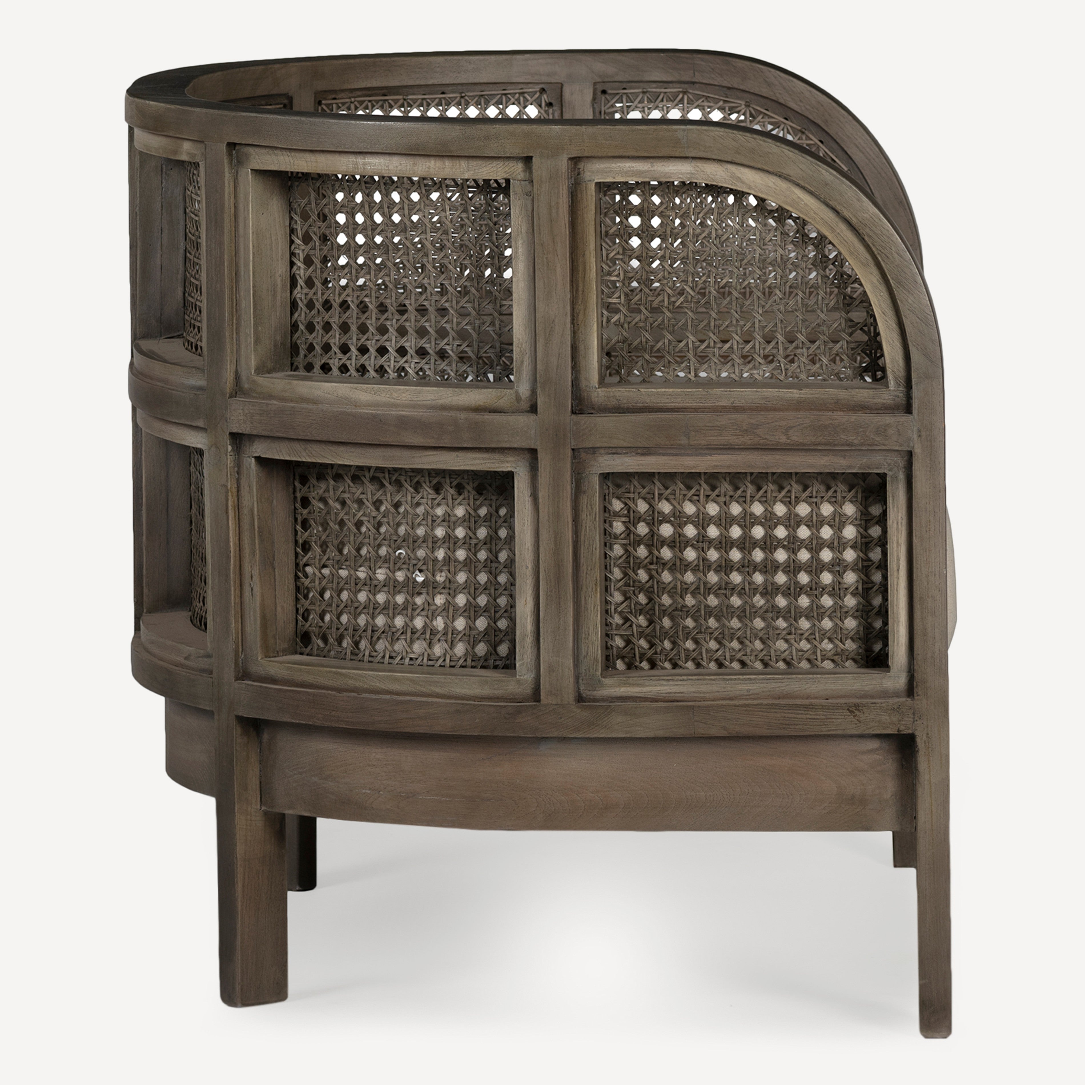 Nest Cane Recycled Teak Chair
