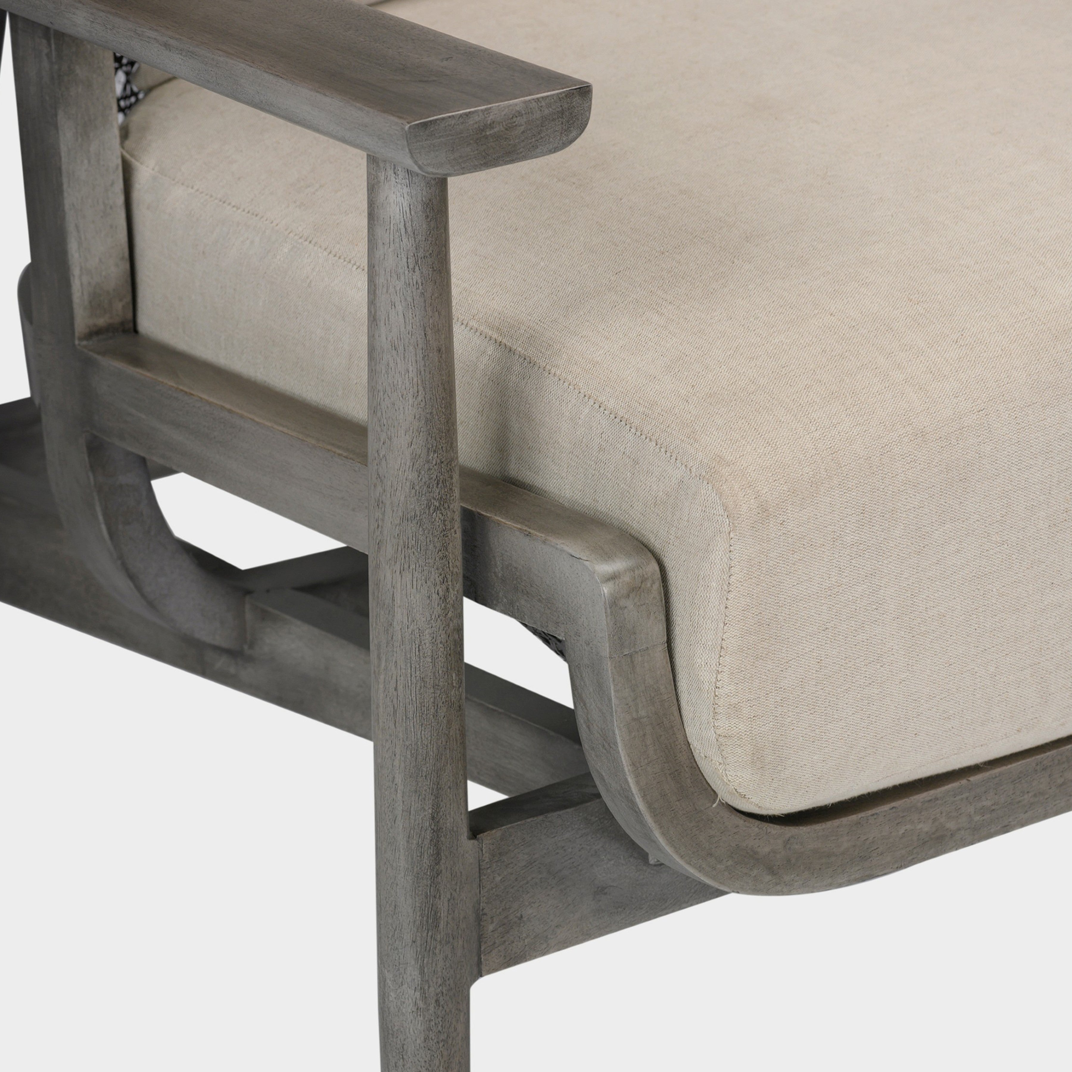 Wingman Cane Accent Chair