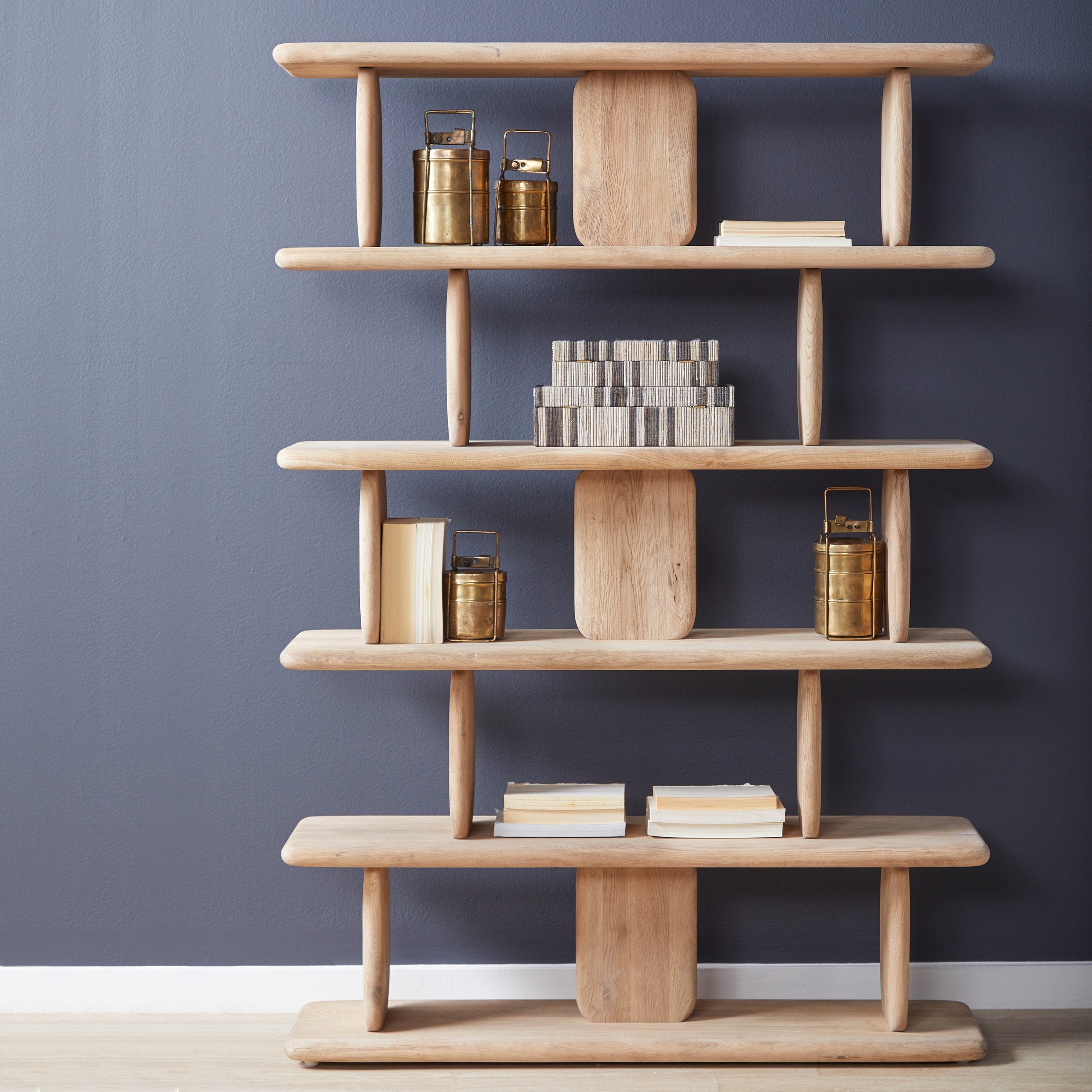 Laurel Solid White Oak Shelving