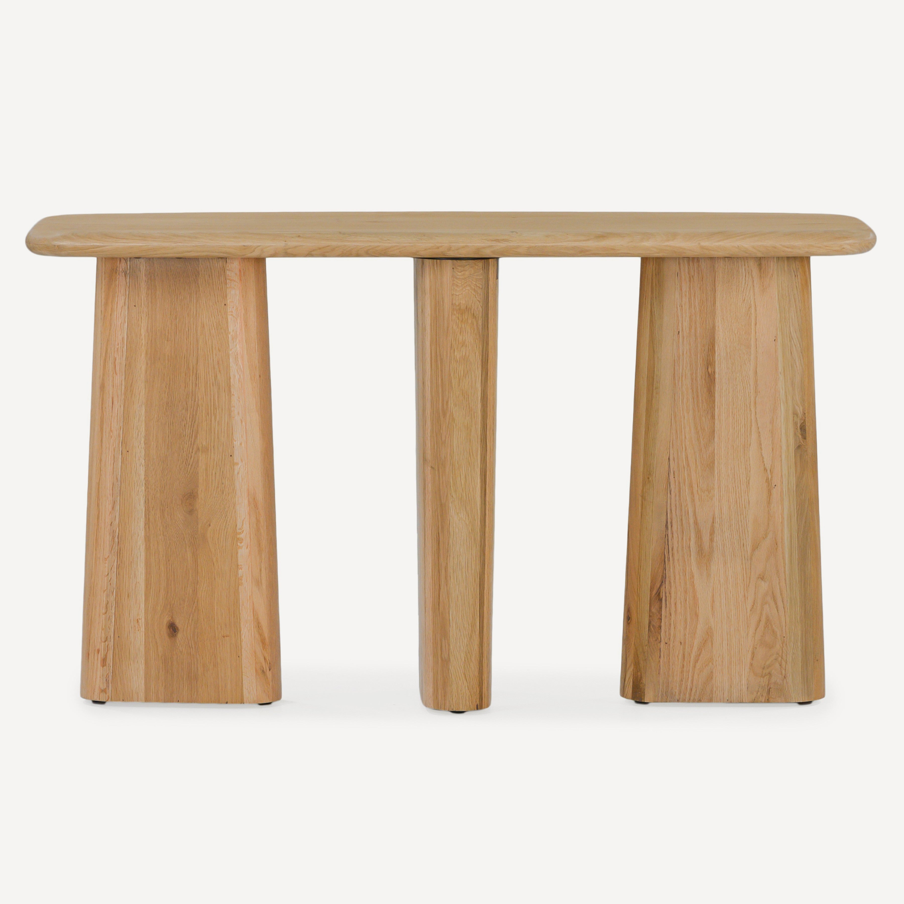 Laurel Solid White Oak Console Table