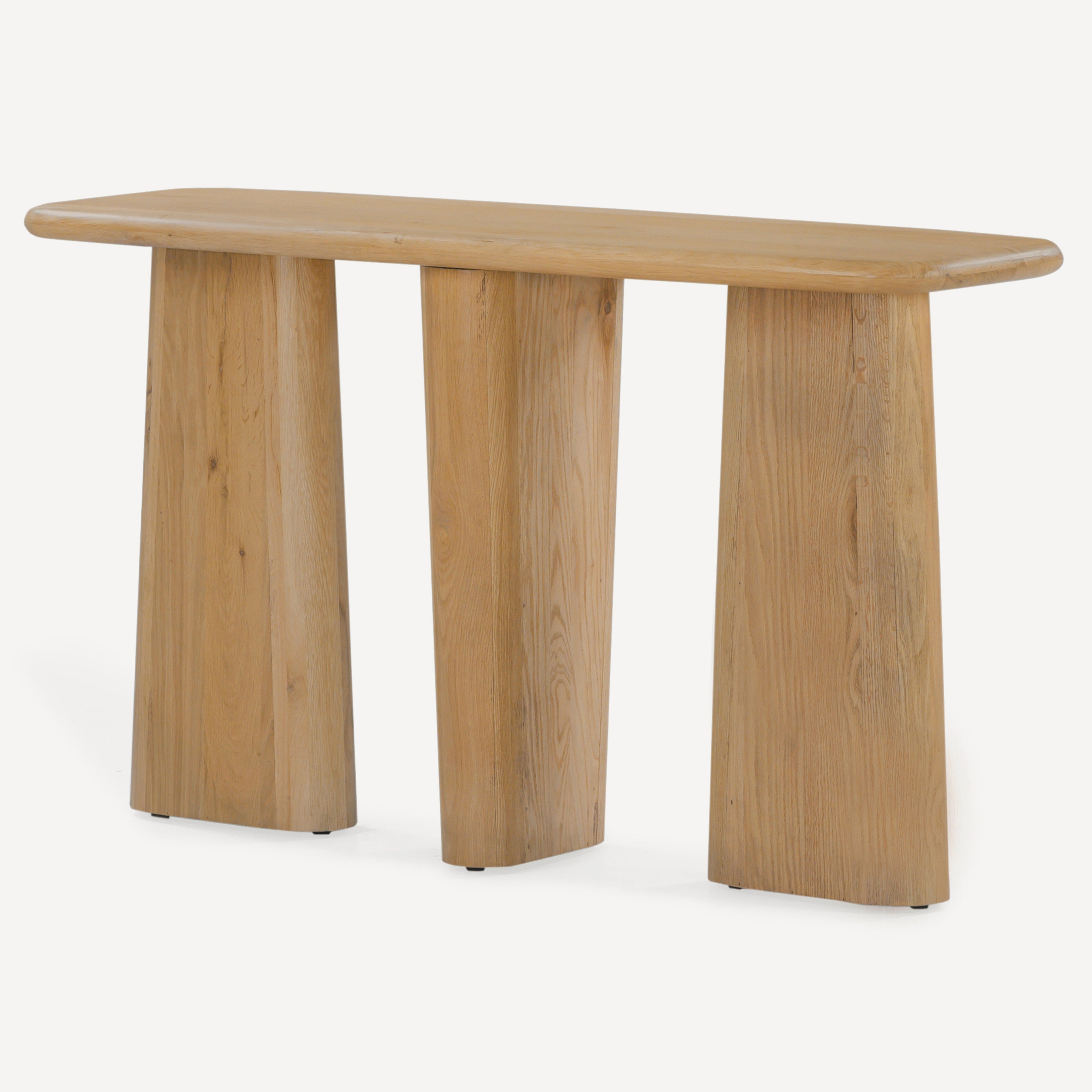 Laurel Solid White Oak Console Table