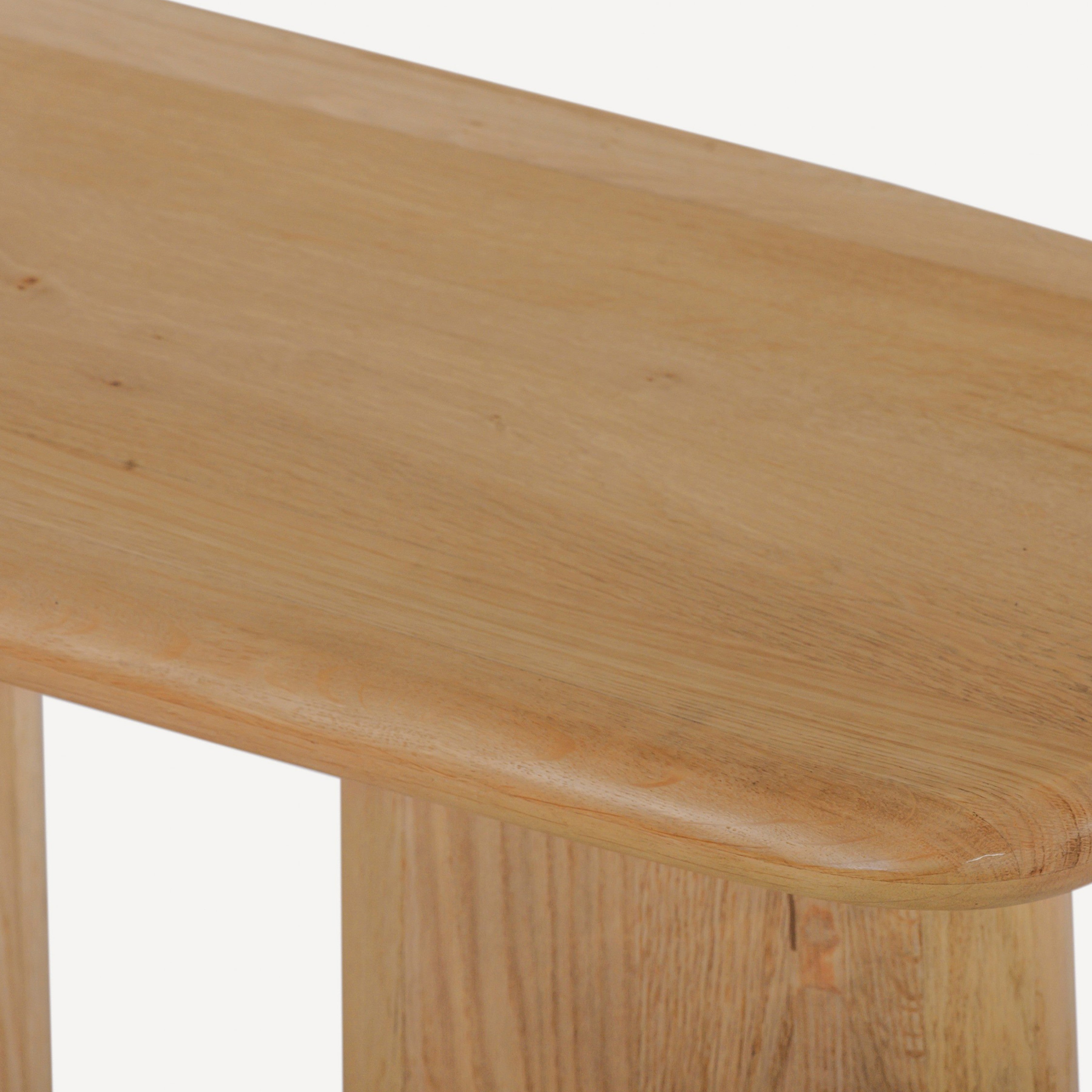 Laurel Solid White Oak Console Table