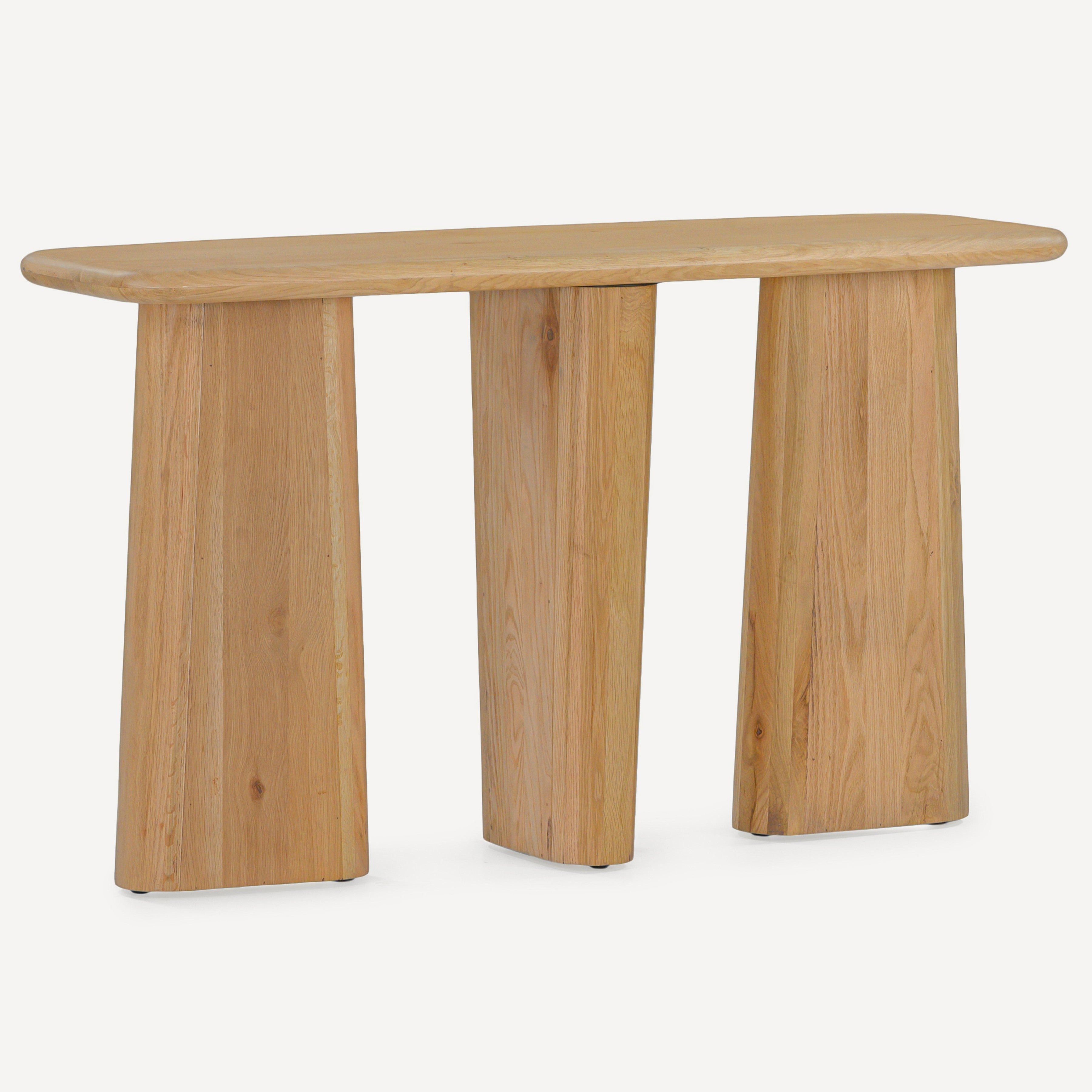 Laurel Solid White Oak Console Table