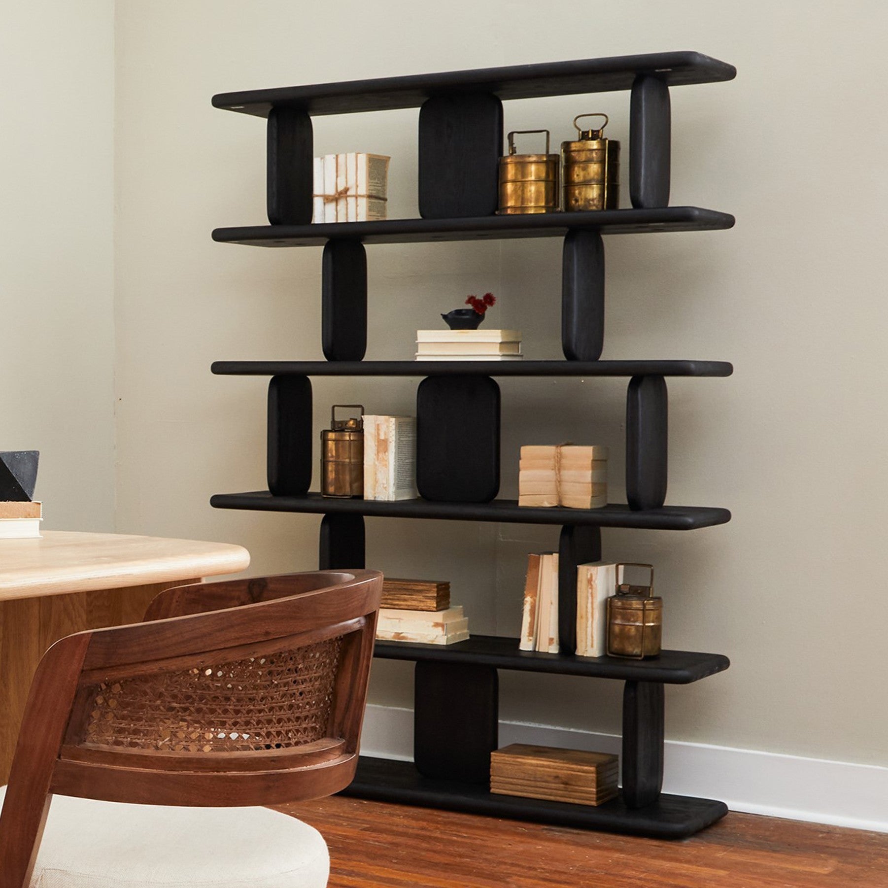 Laurel Solid White Oak Shelving