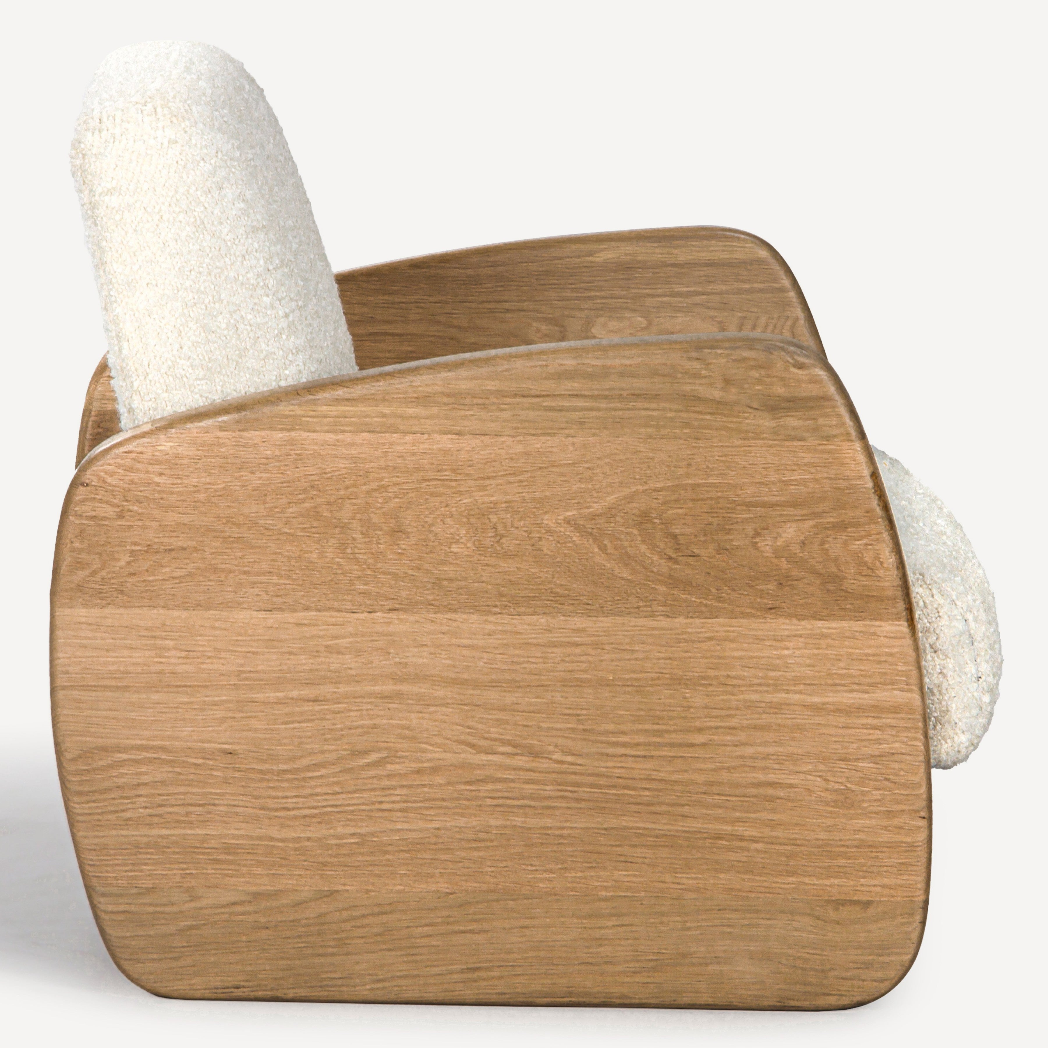 Laurel Solid White Oak Lounge Chair