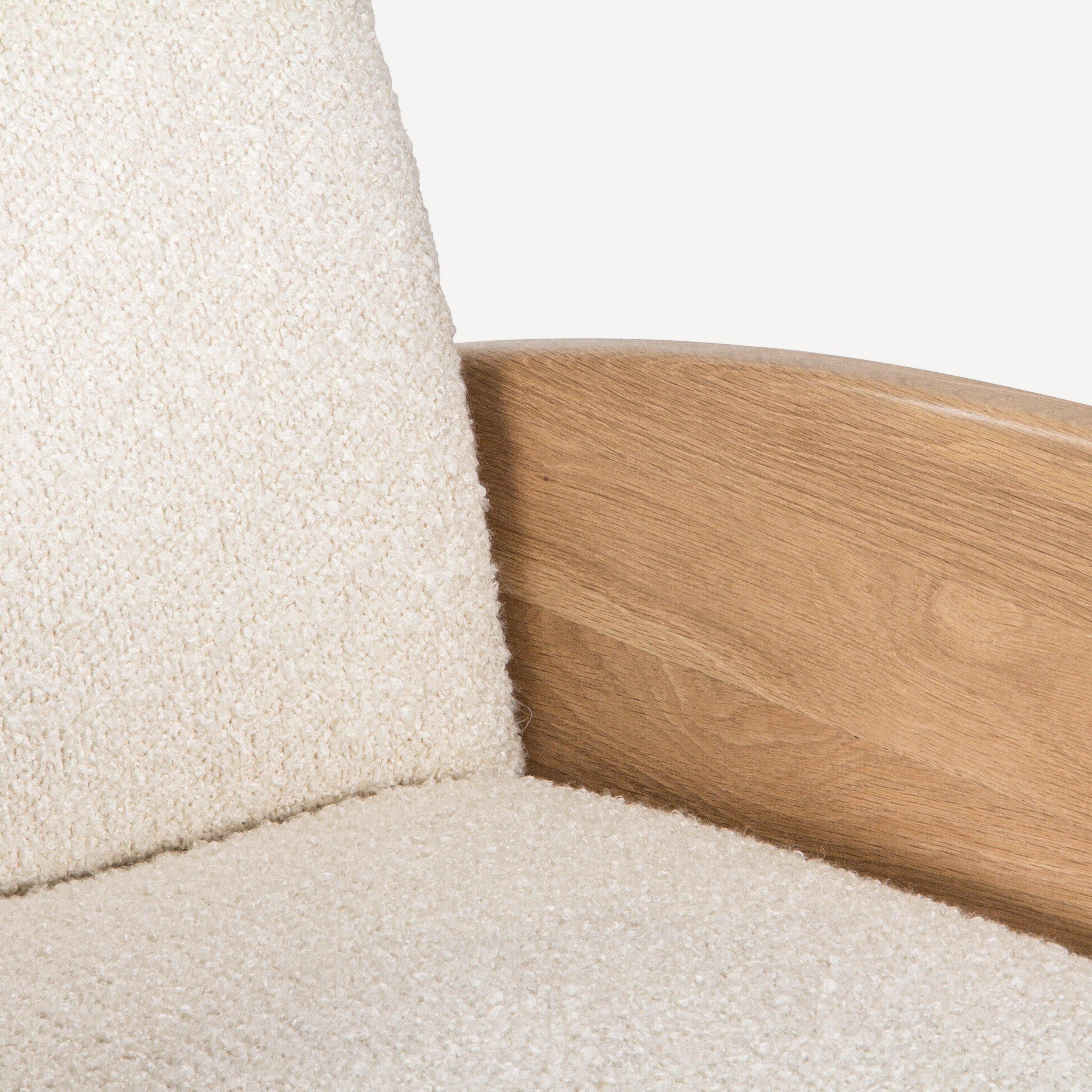 Laurel Solid White Oak Lounge Chair