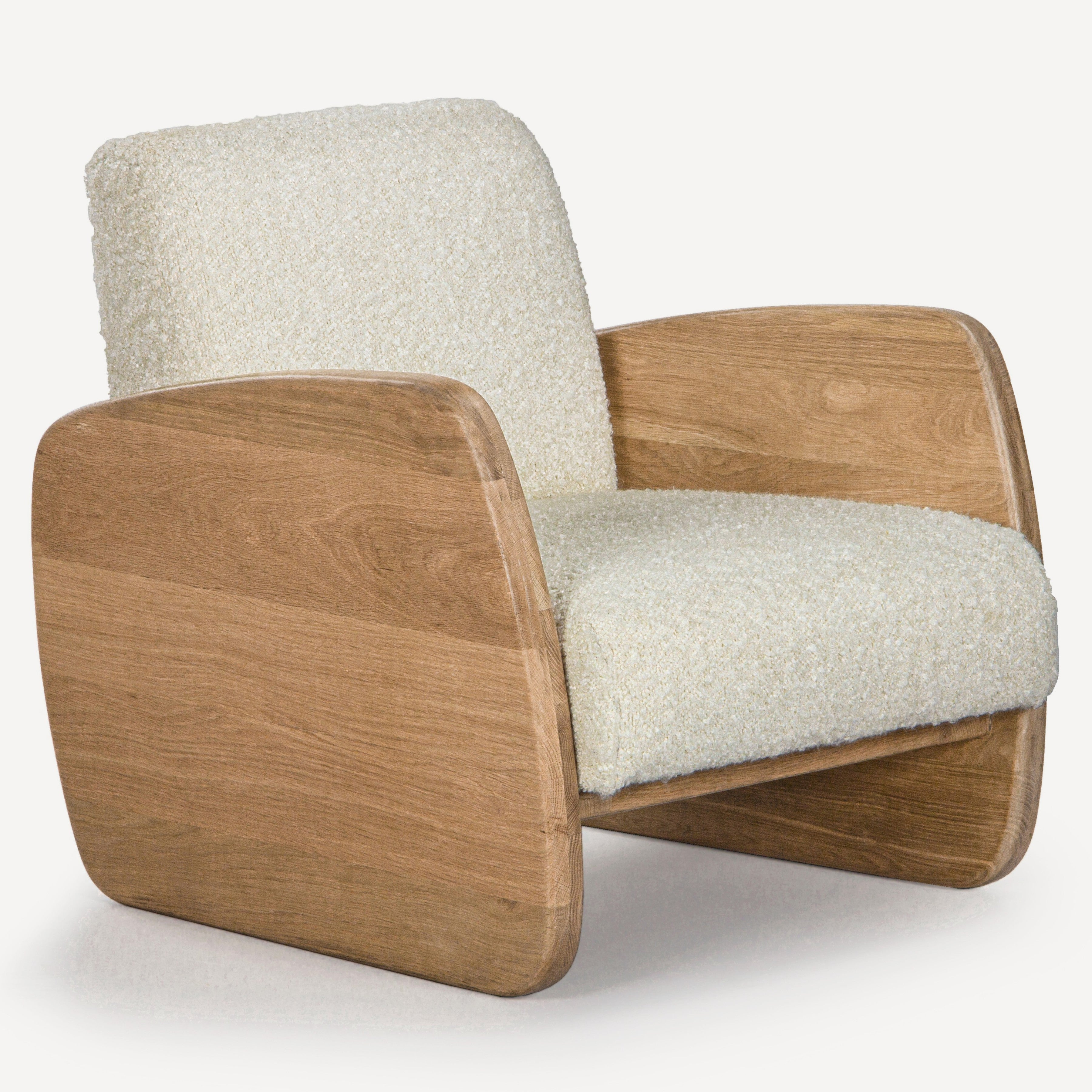 Laurel Solid White Oak Lounge Chair