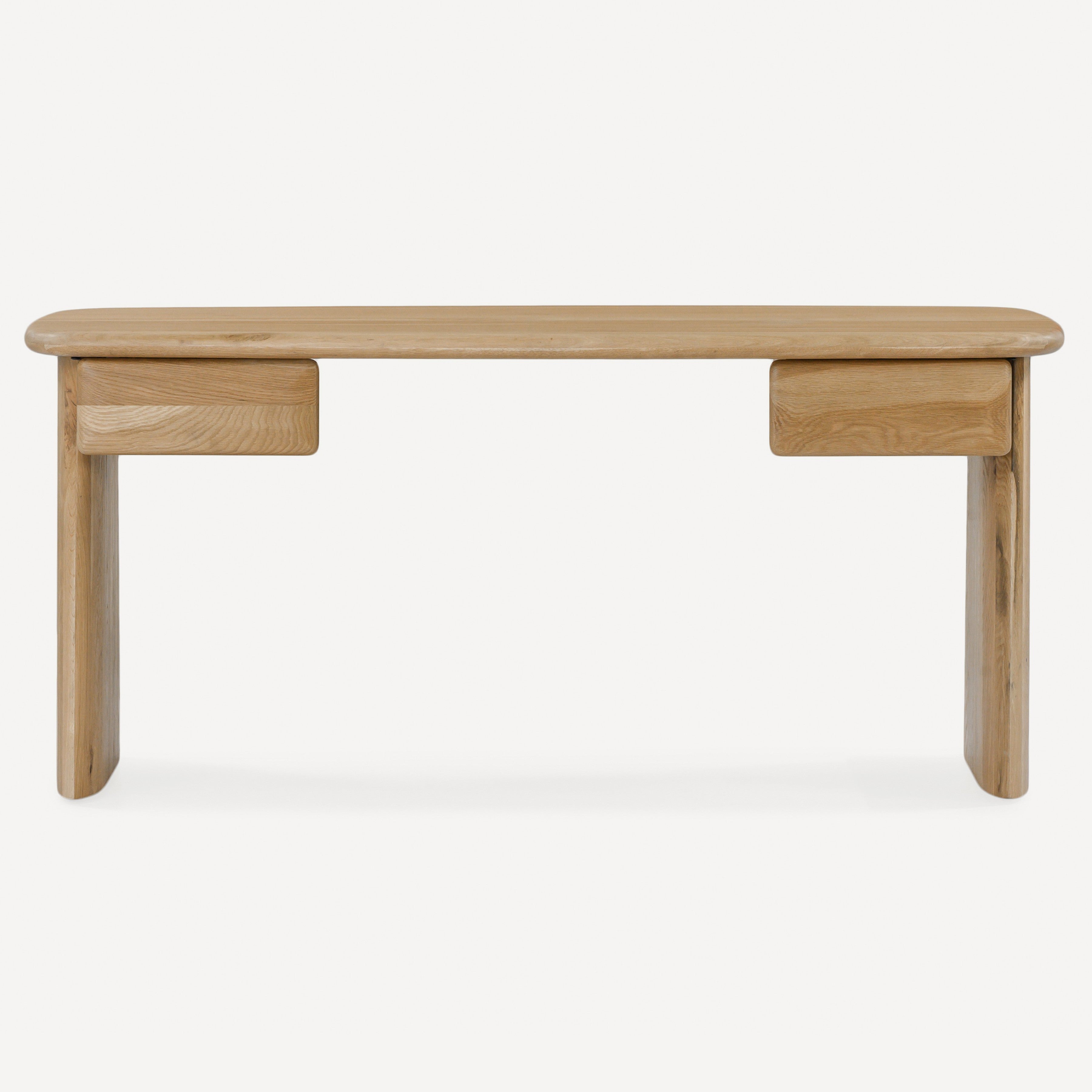 Laurel Solid White Oak Desk 66" - Natural