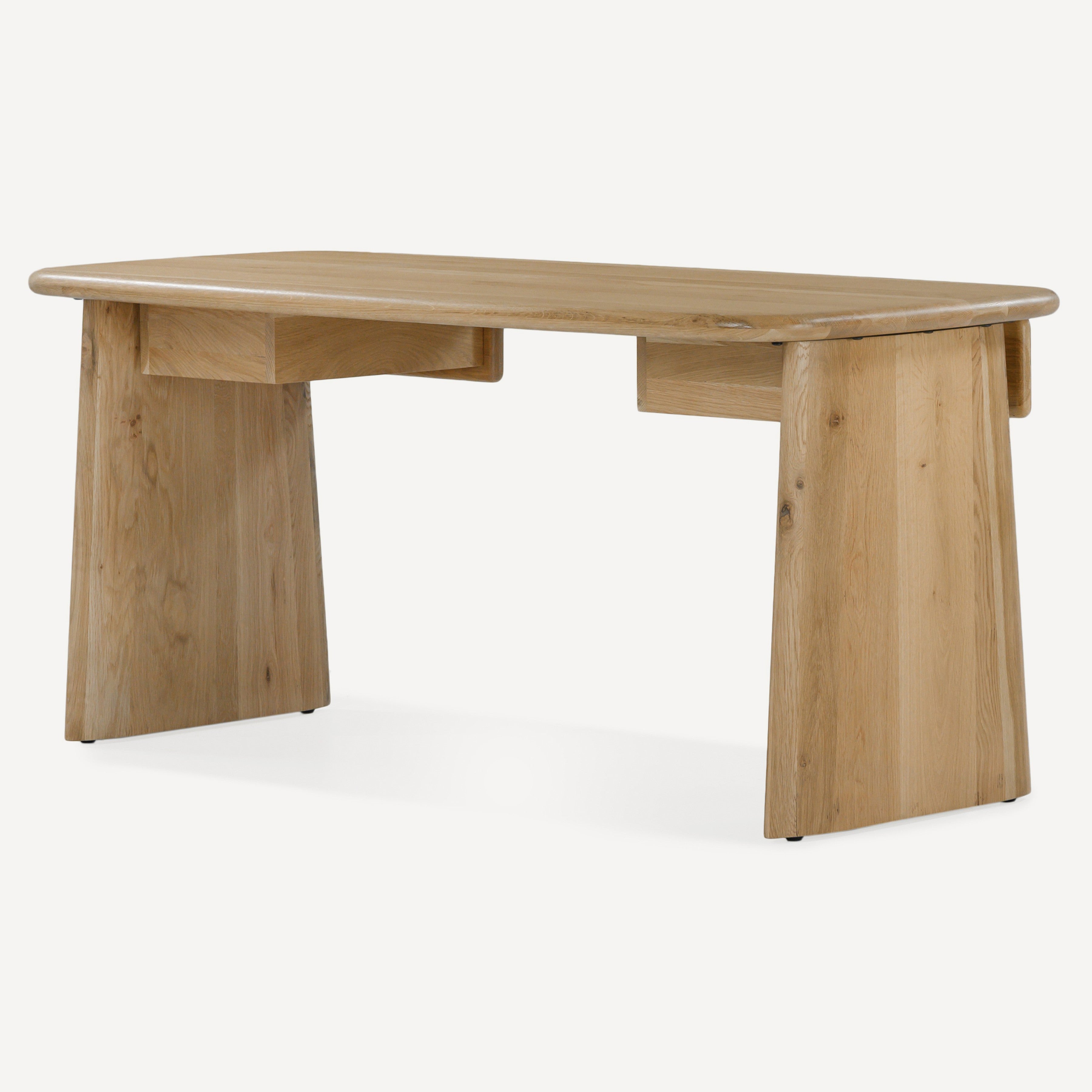 Laurel Solid White Oak Desk 66" - Natural