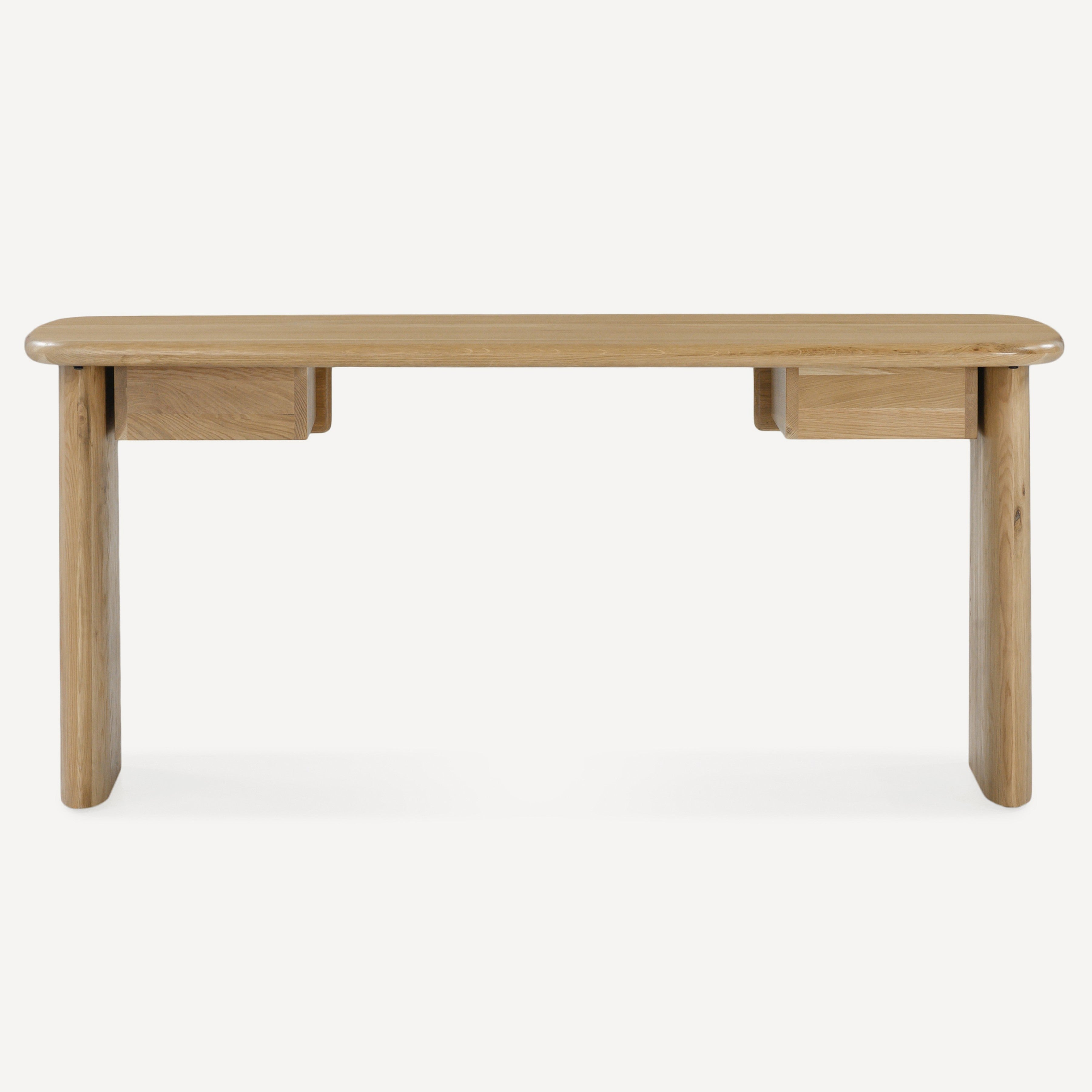 Laurel Solid White Oak Desk 66" - Natural
