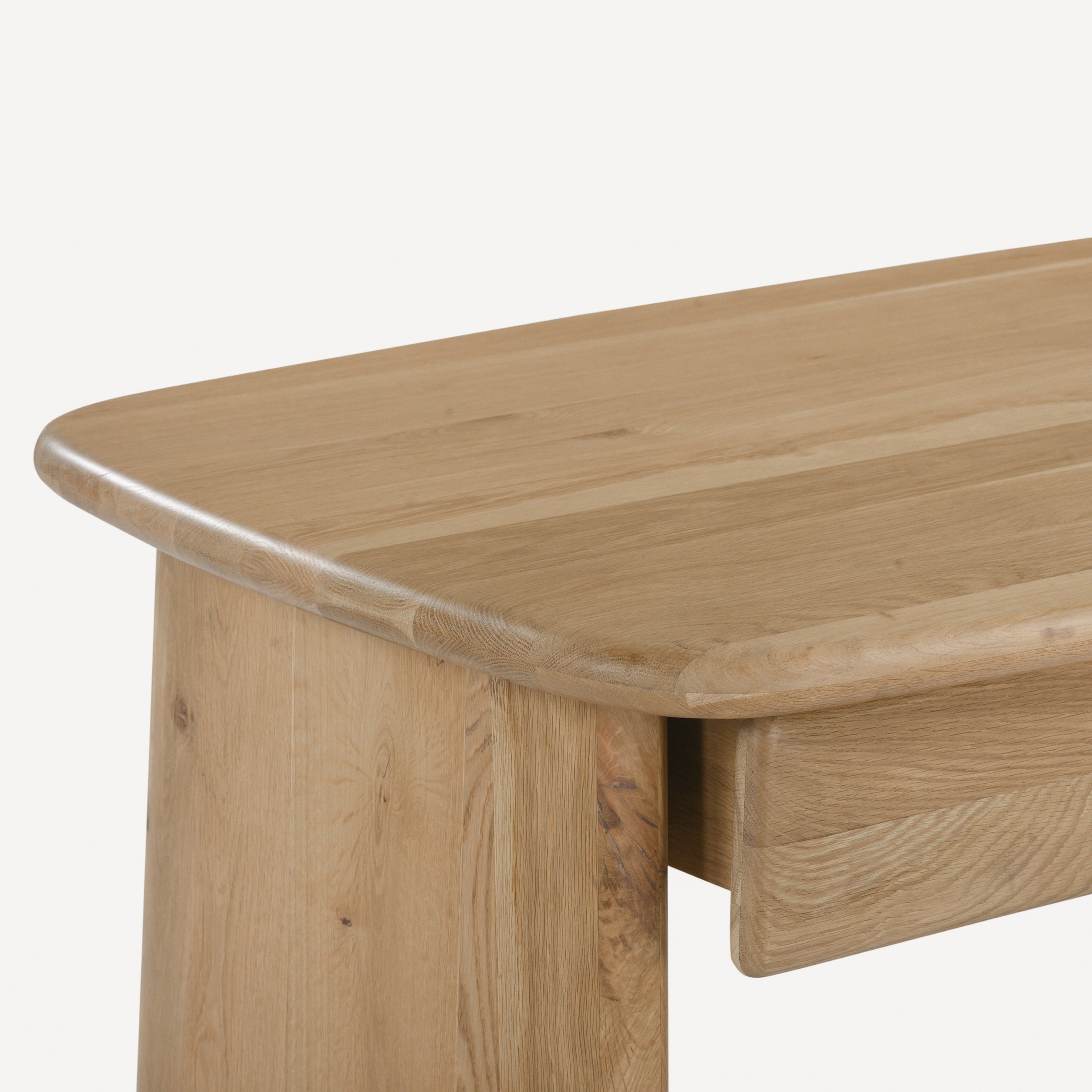 Laurel Solid White Oak Desk 66" - Natural