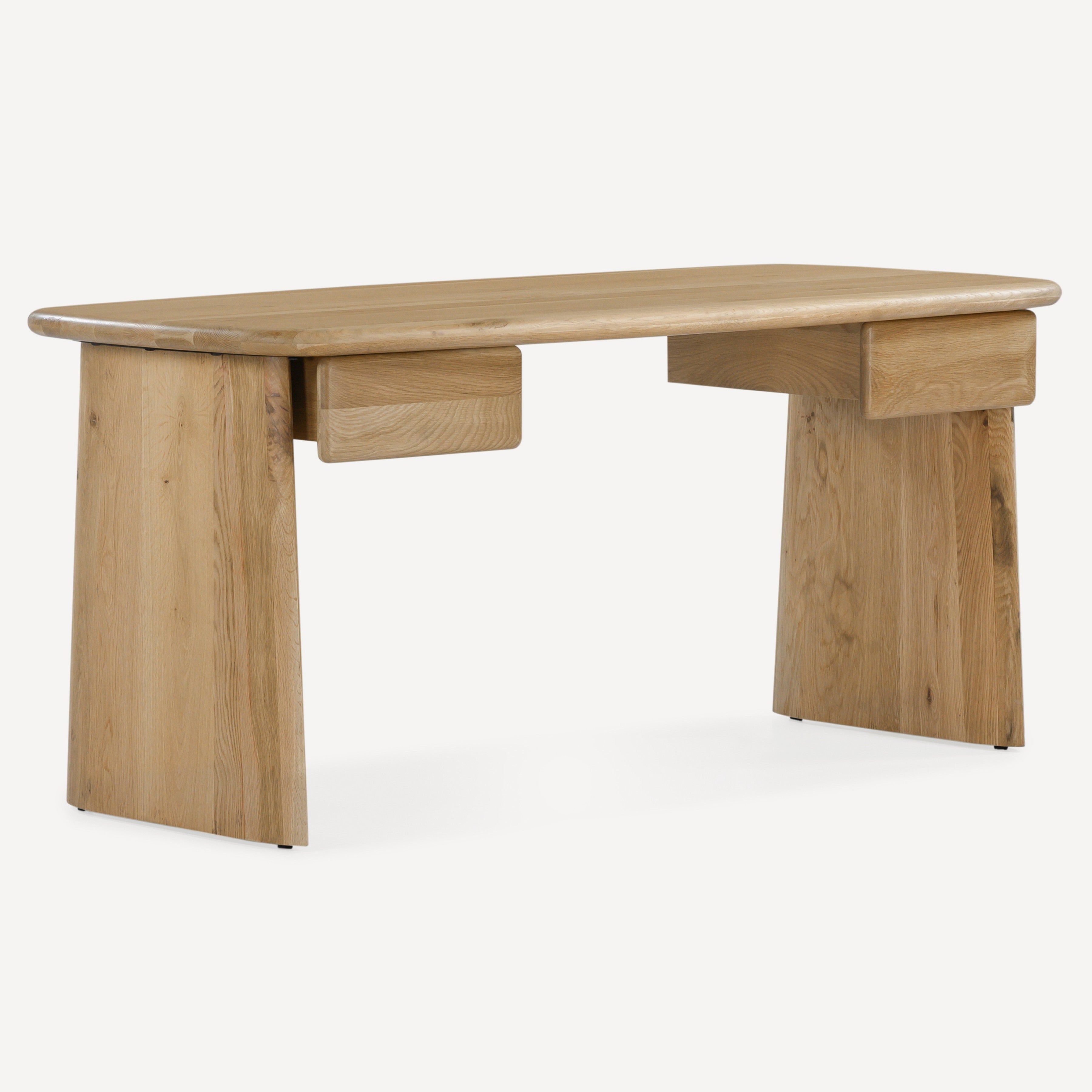 Laurel Solid White Oak Desk 66" - Natural