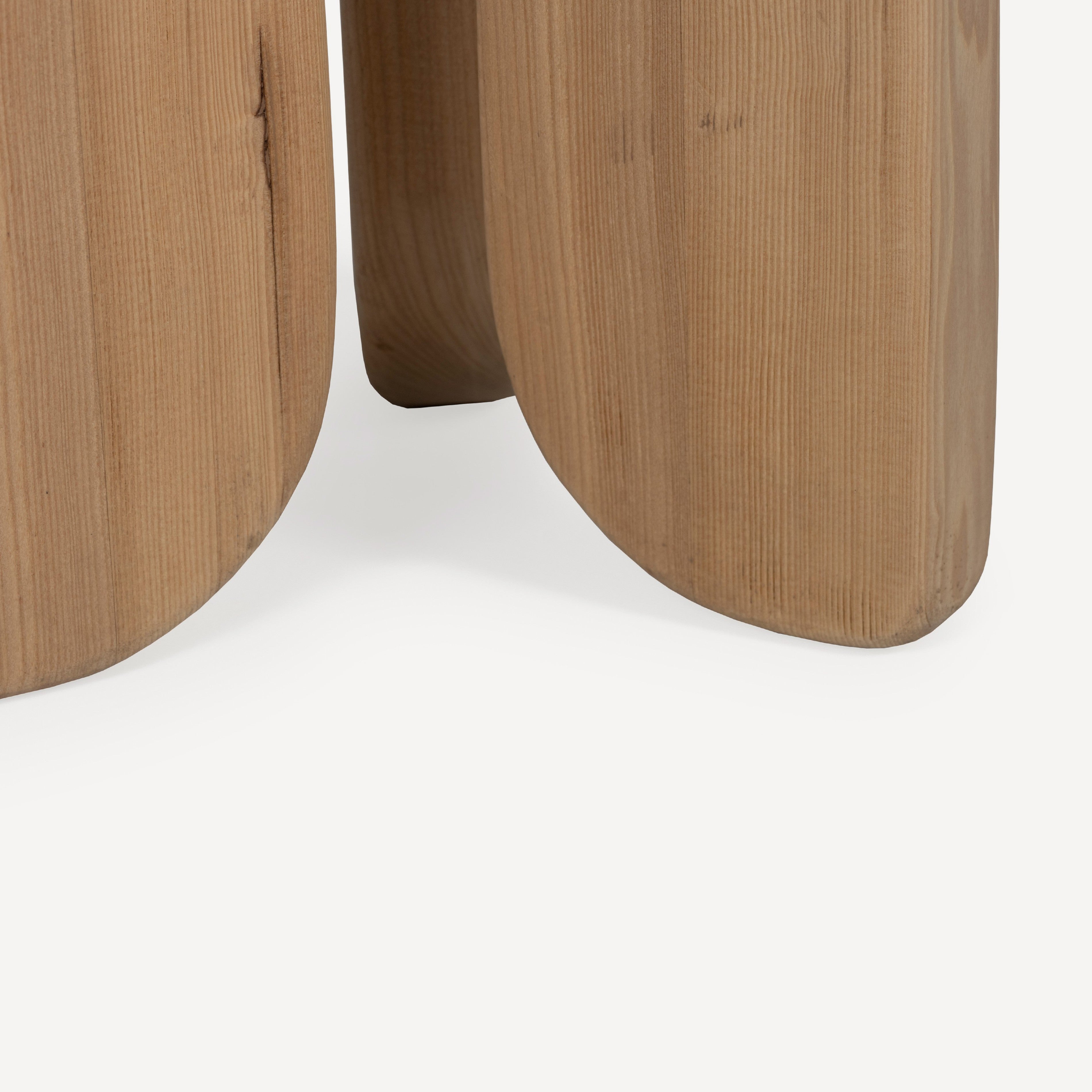 Hemi Solid White Oak Side Table