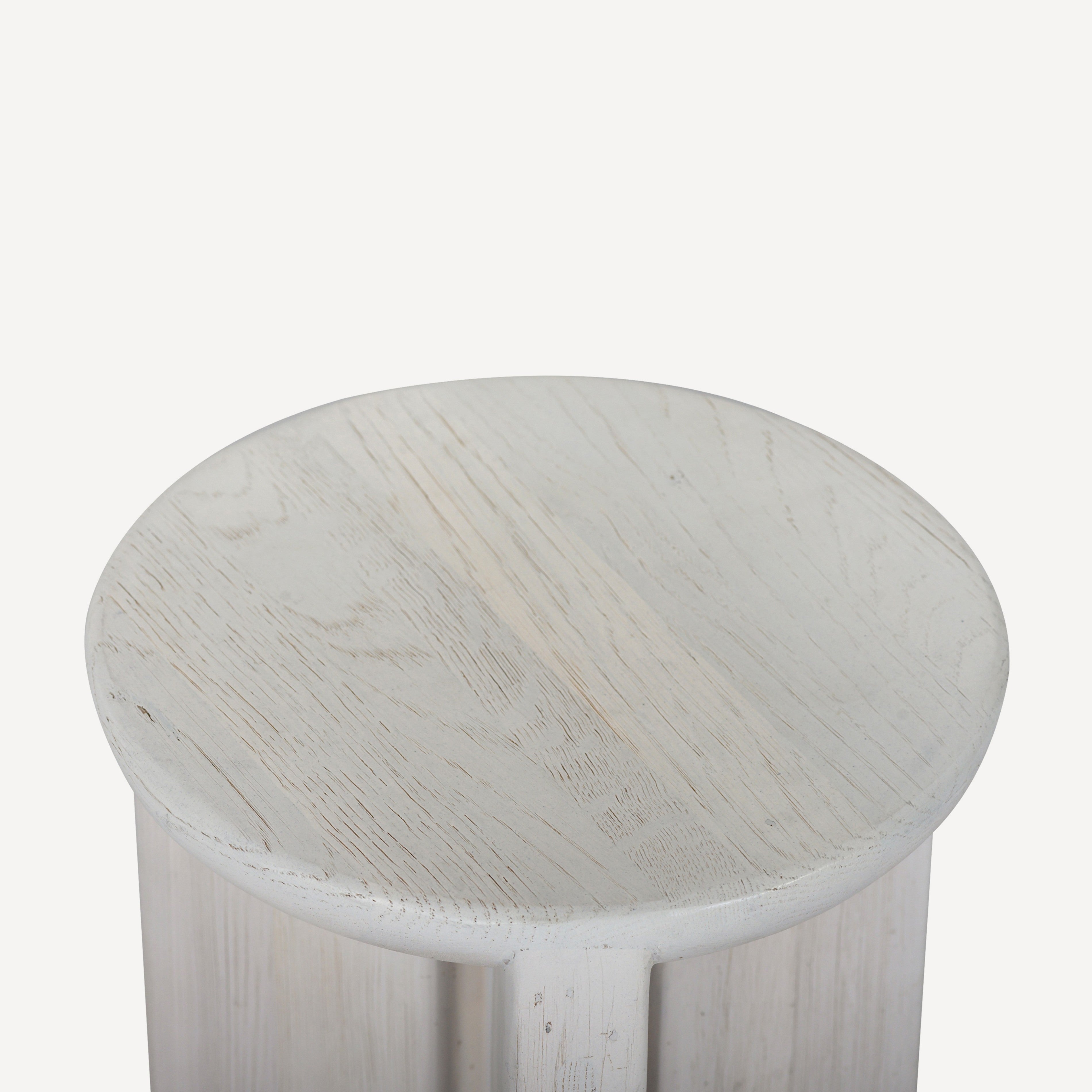 Hemi Solid White Oak Side Table