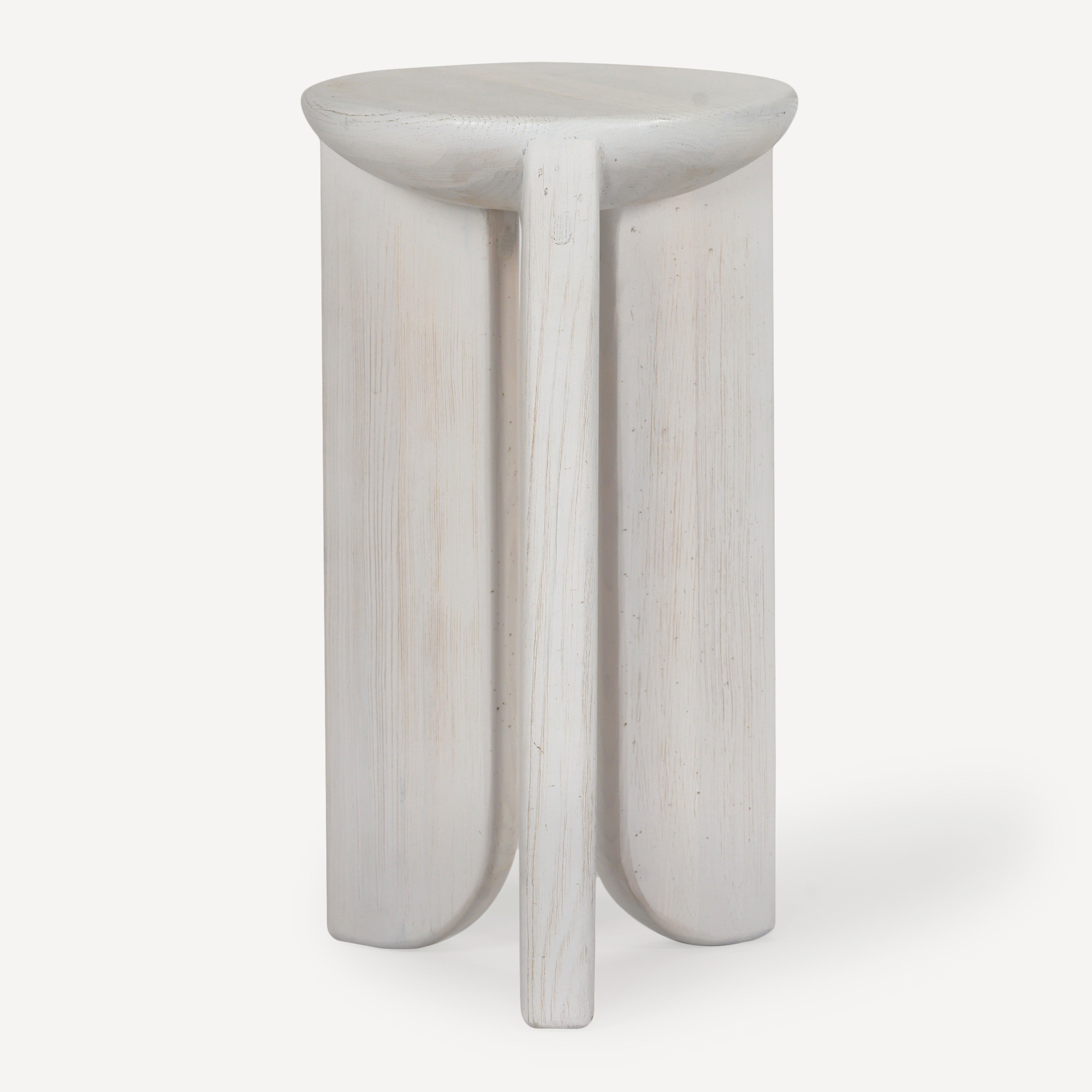 Hemi Solid White Oak Side Table