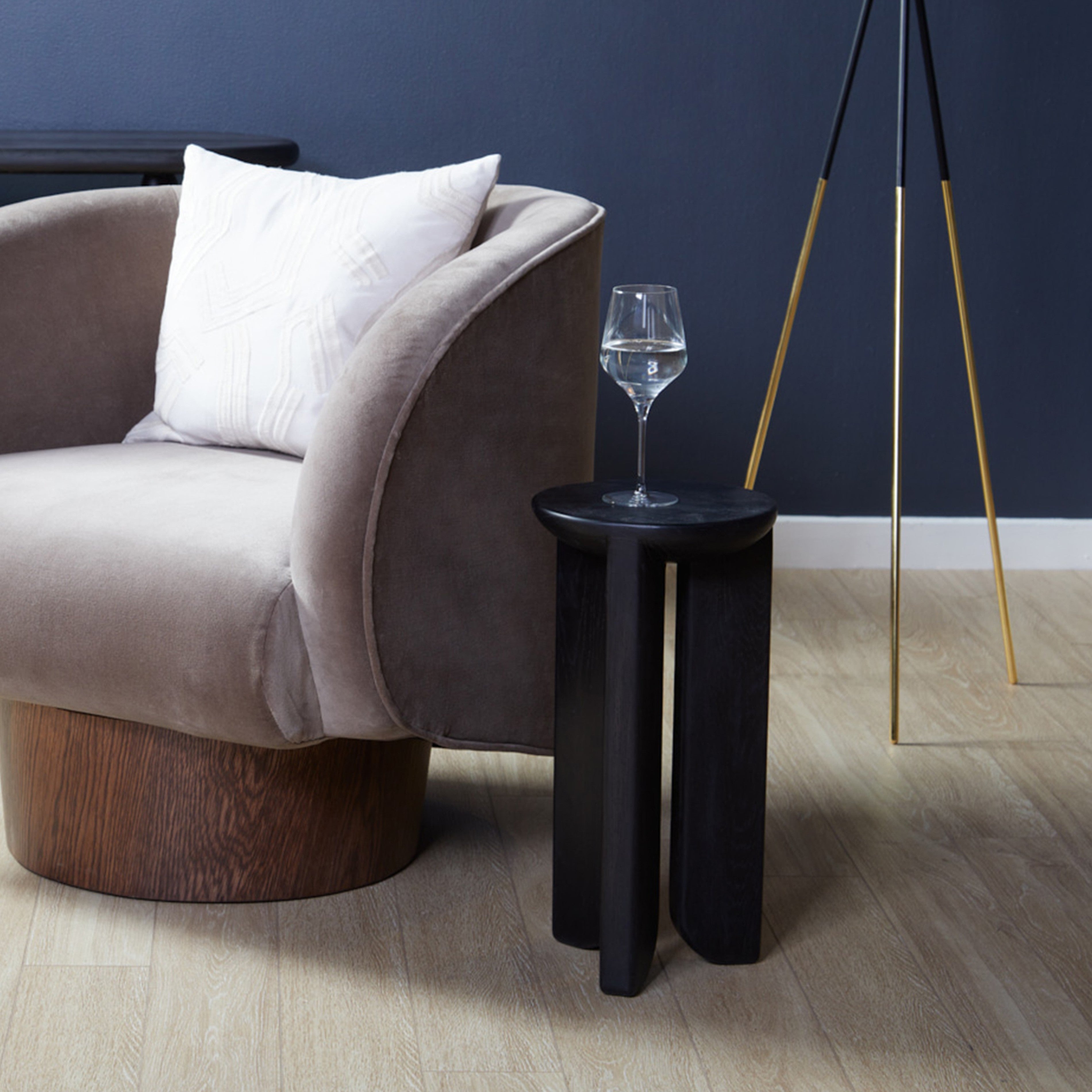 Hemi Solid White Oak Side Table