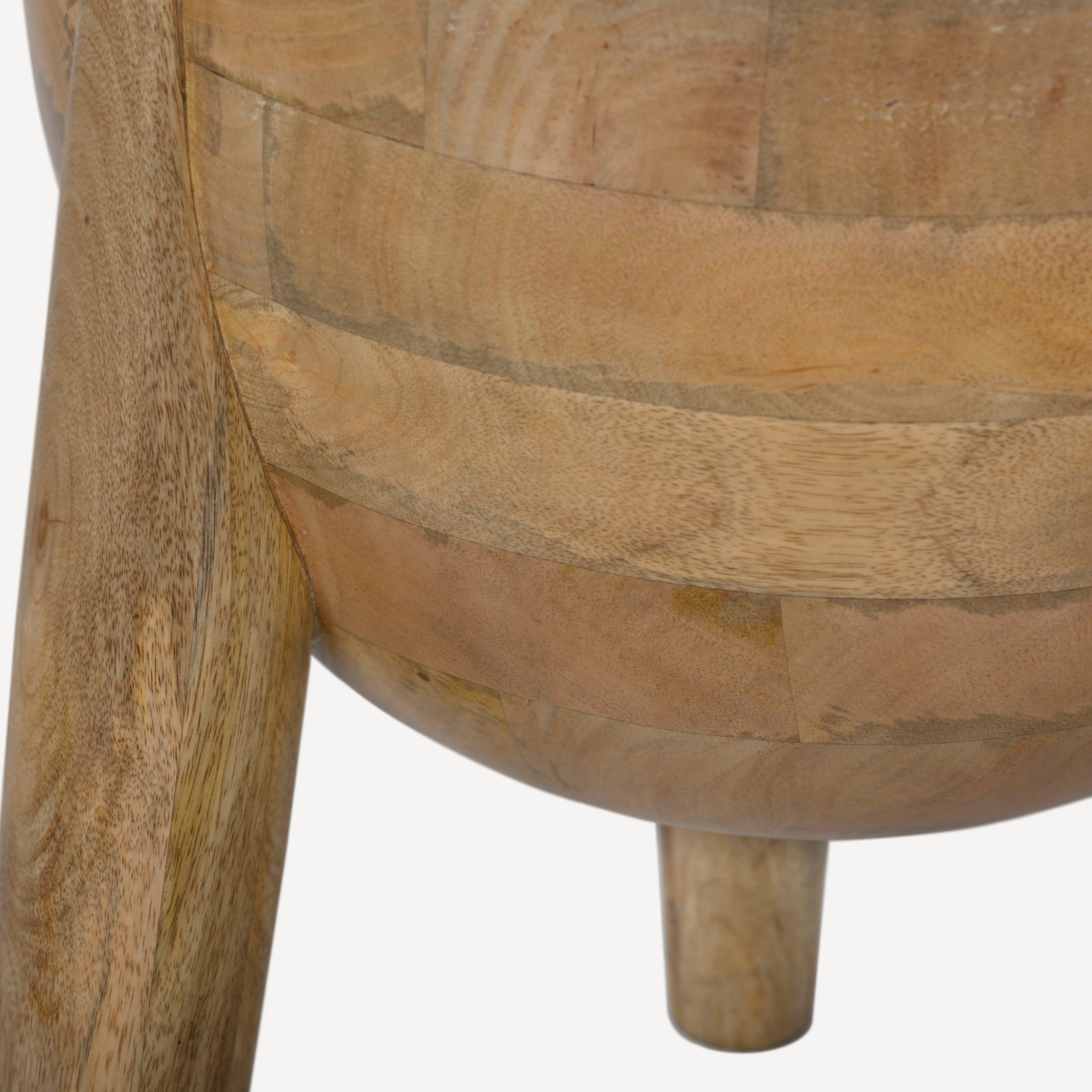 Stance Marble Solid Wood Accent Table