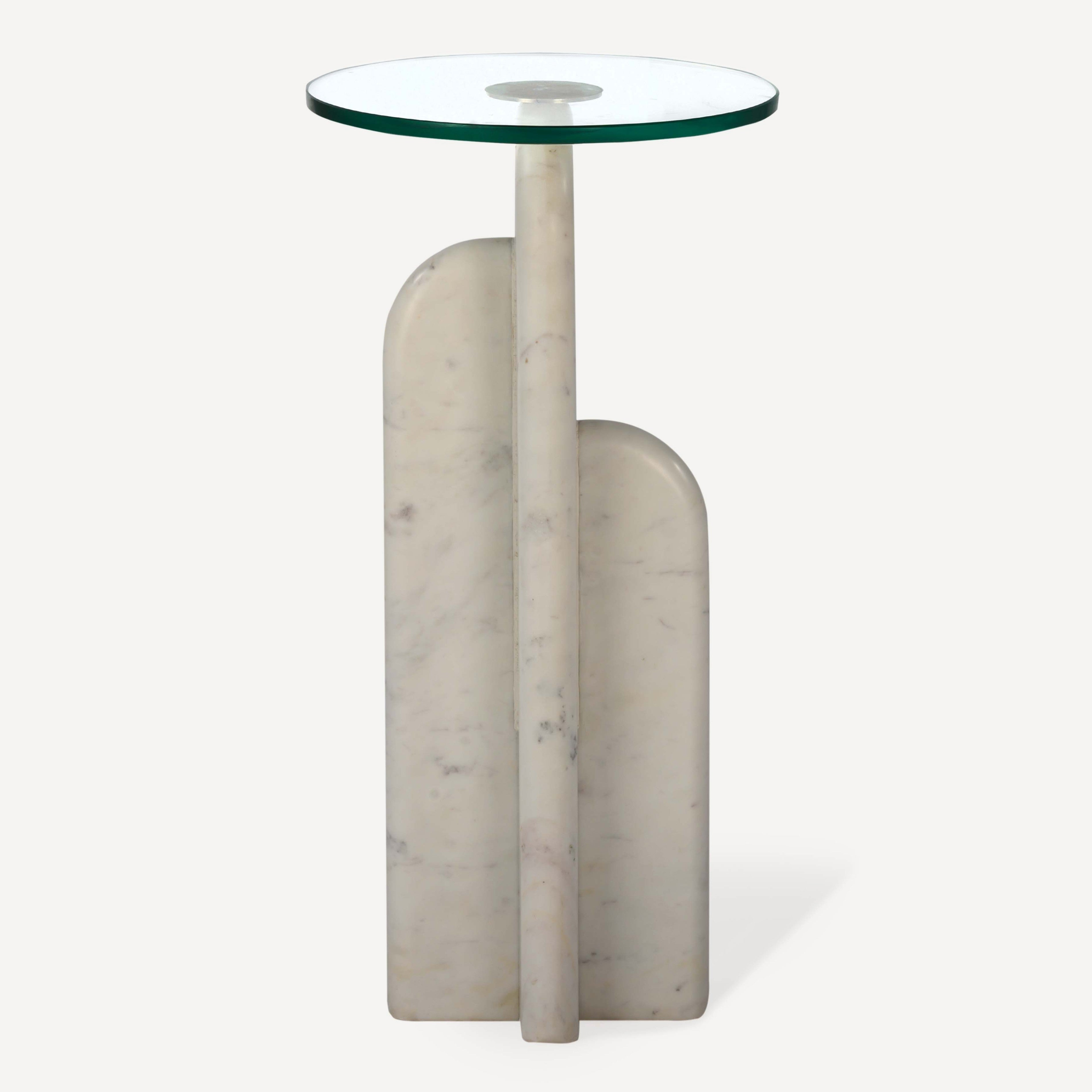 Archway Marble Drink Table