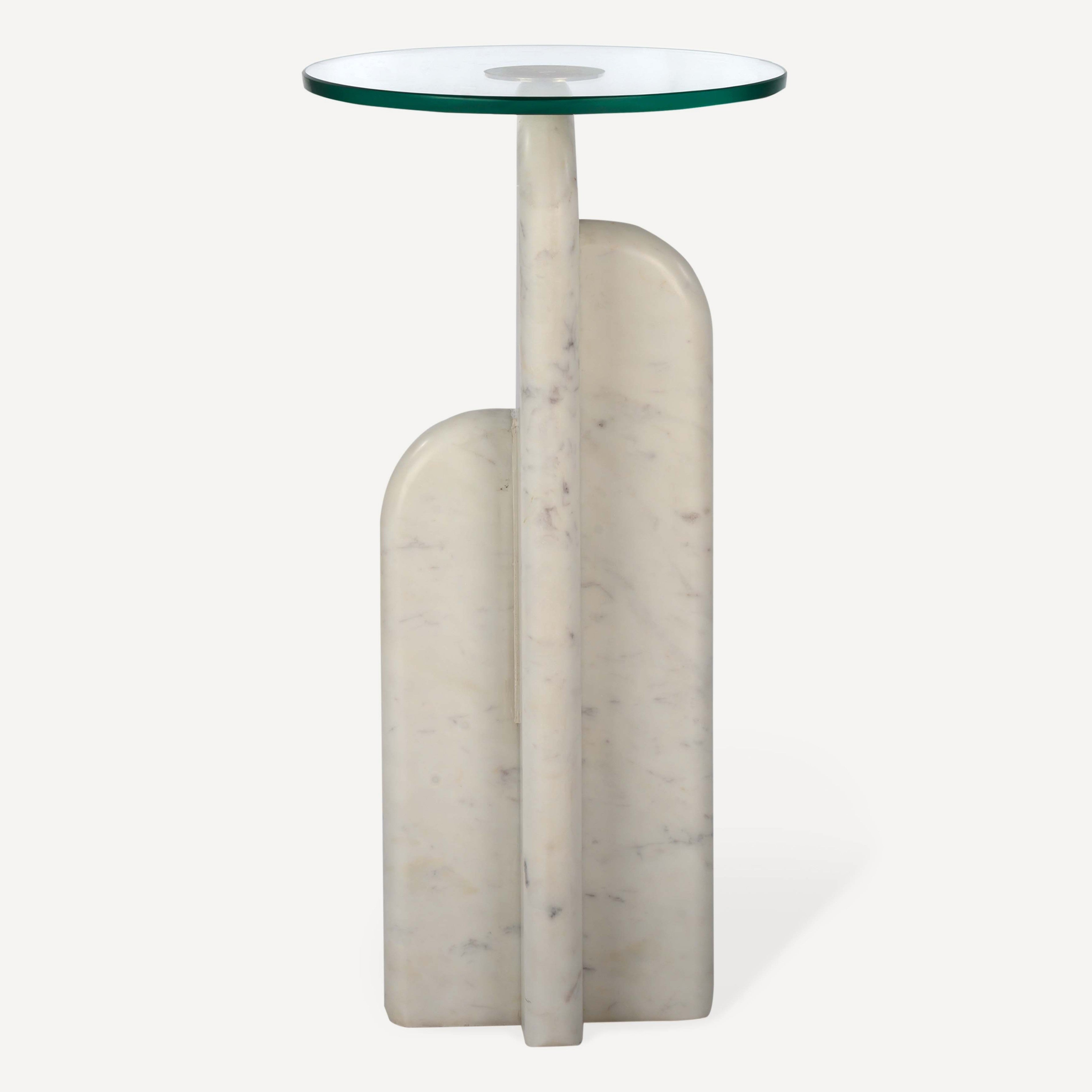 Archway Marble Drink Table