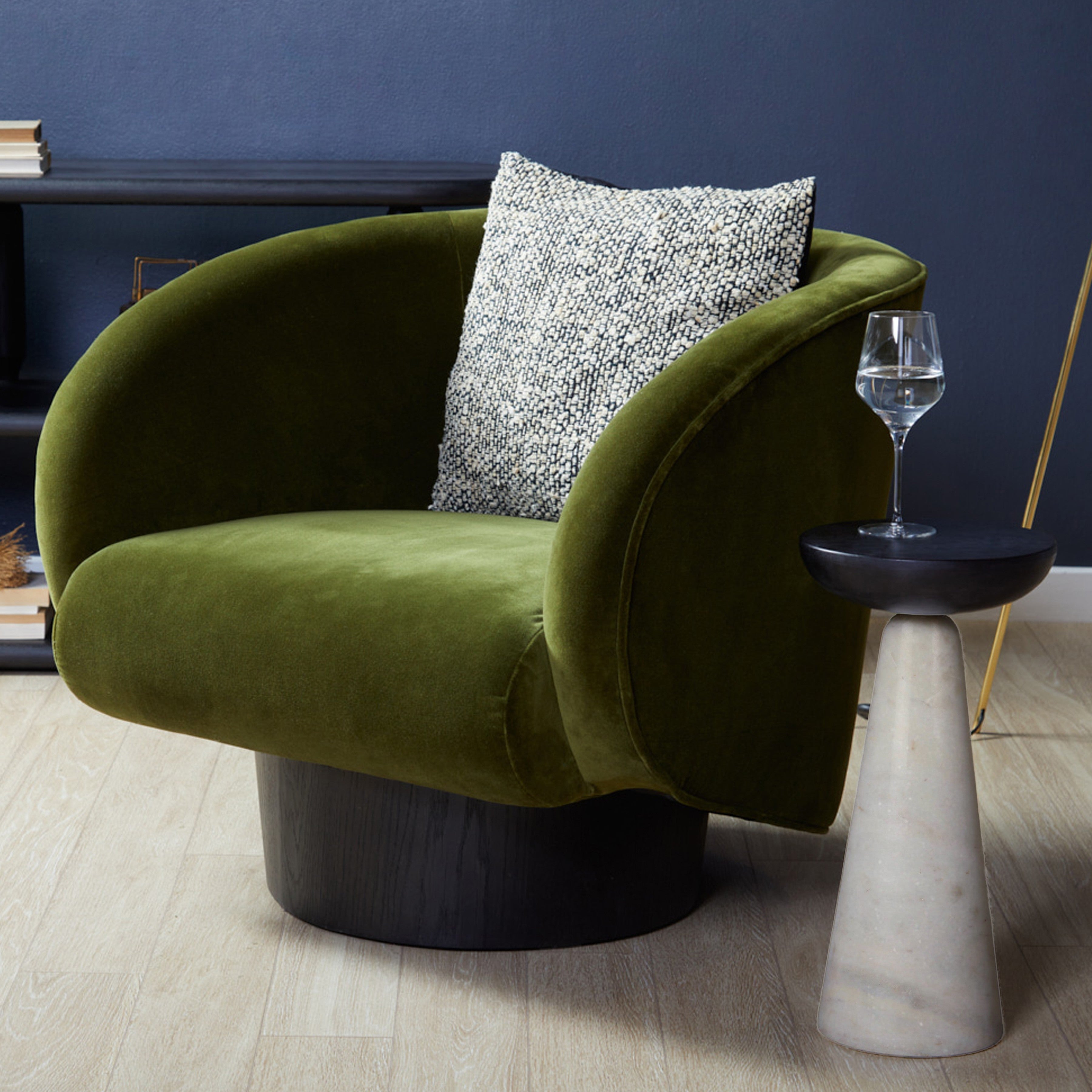 Twin Marble Drink Table