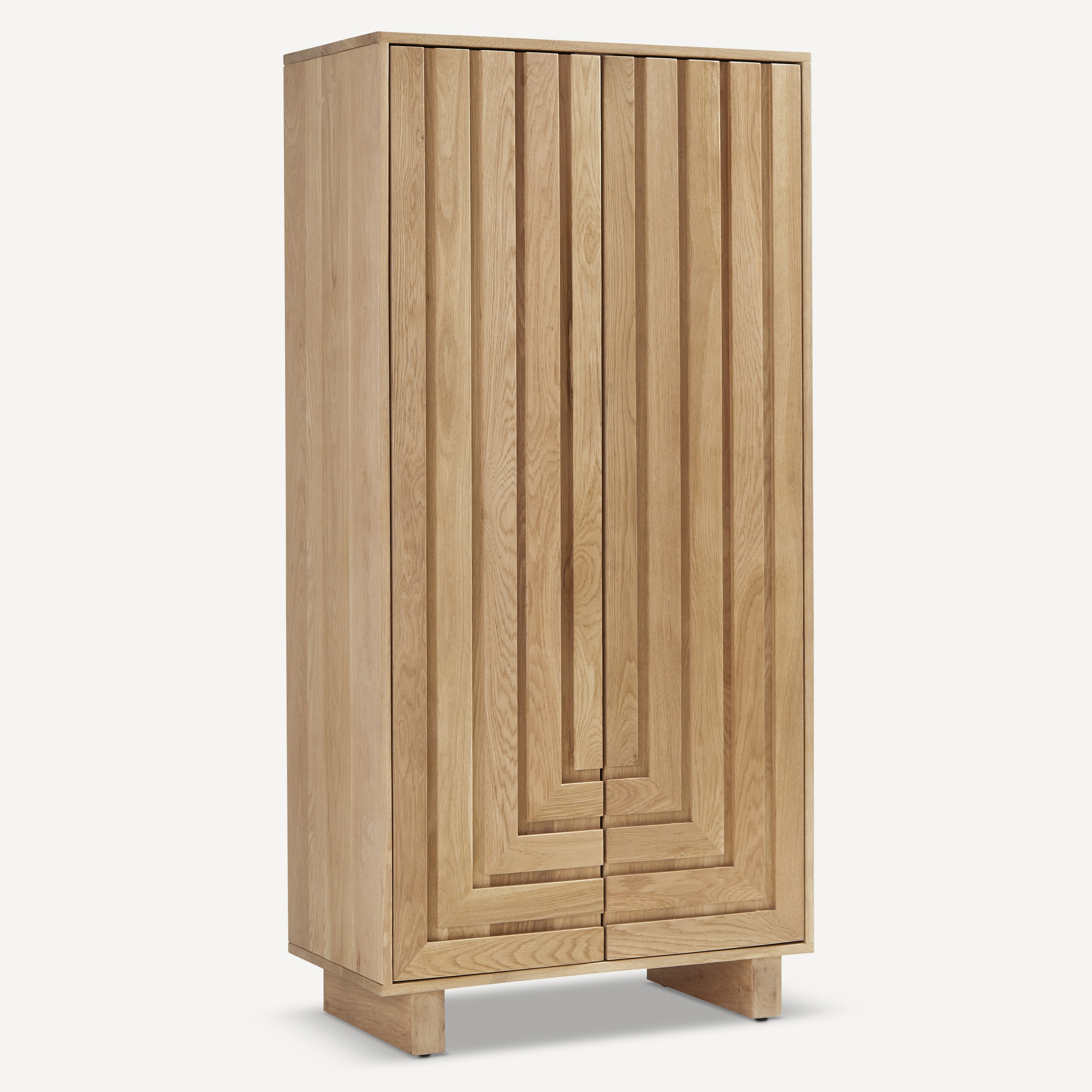 Array Solid White Oak Large Cabinet - Natural