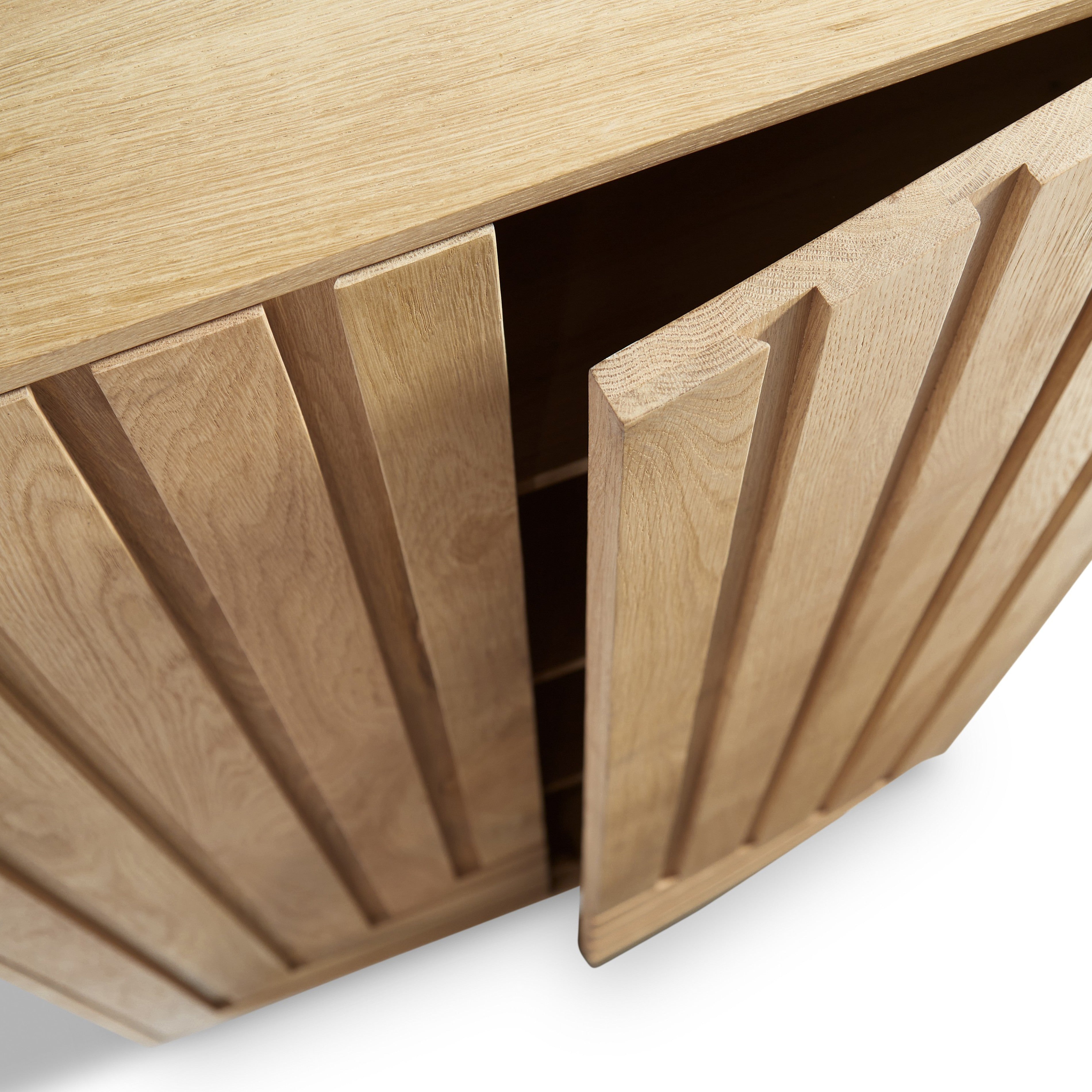 Array Solid White Oak Large Cabinet - Natural