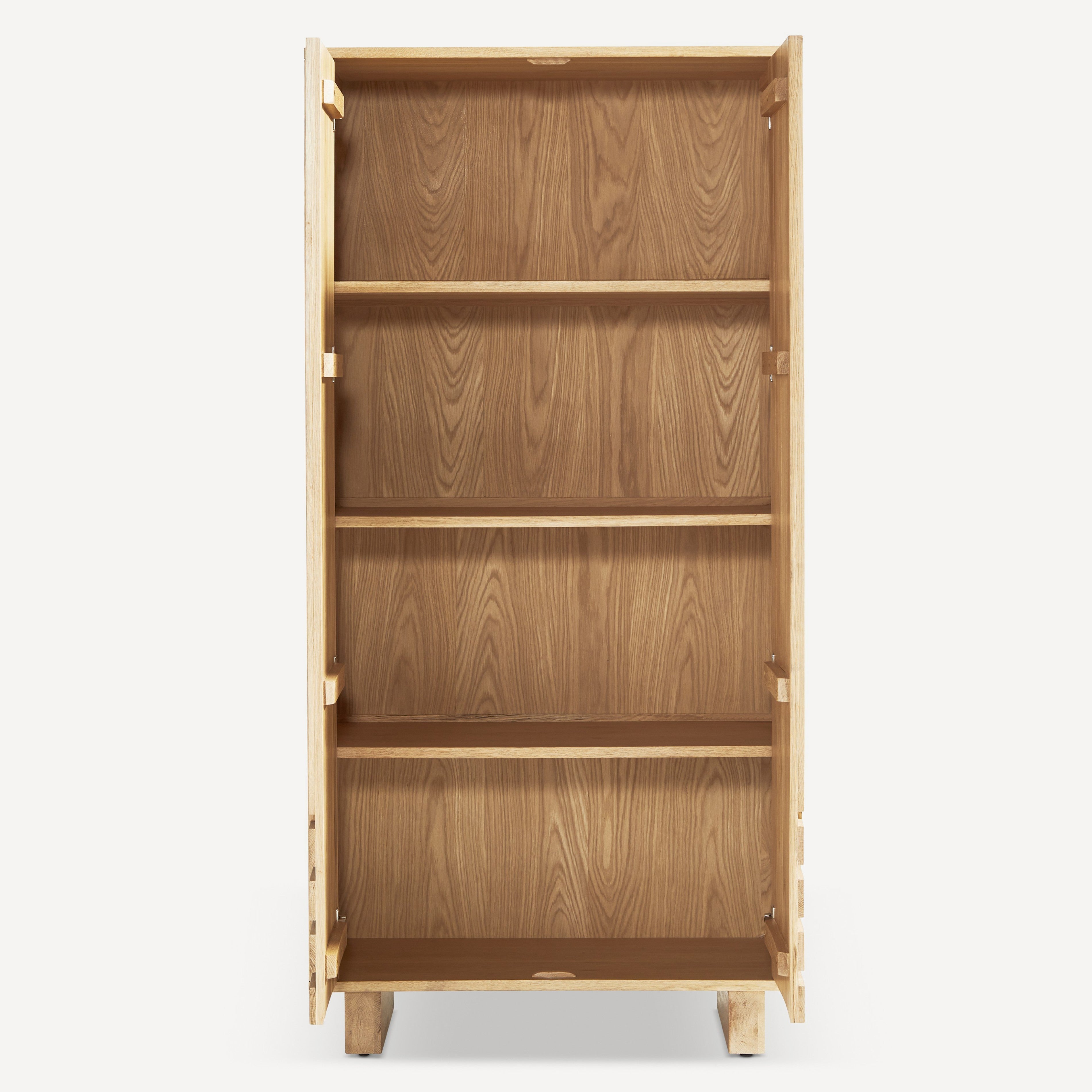 Array Solid White Oak Large Cabinet - Natural