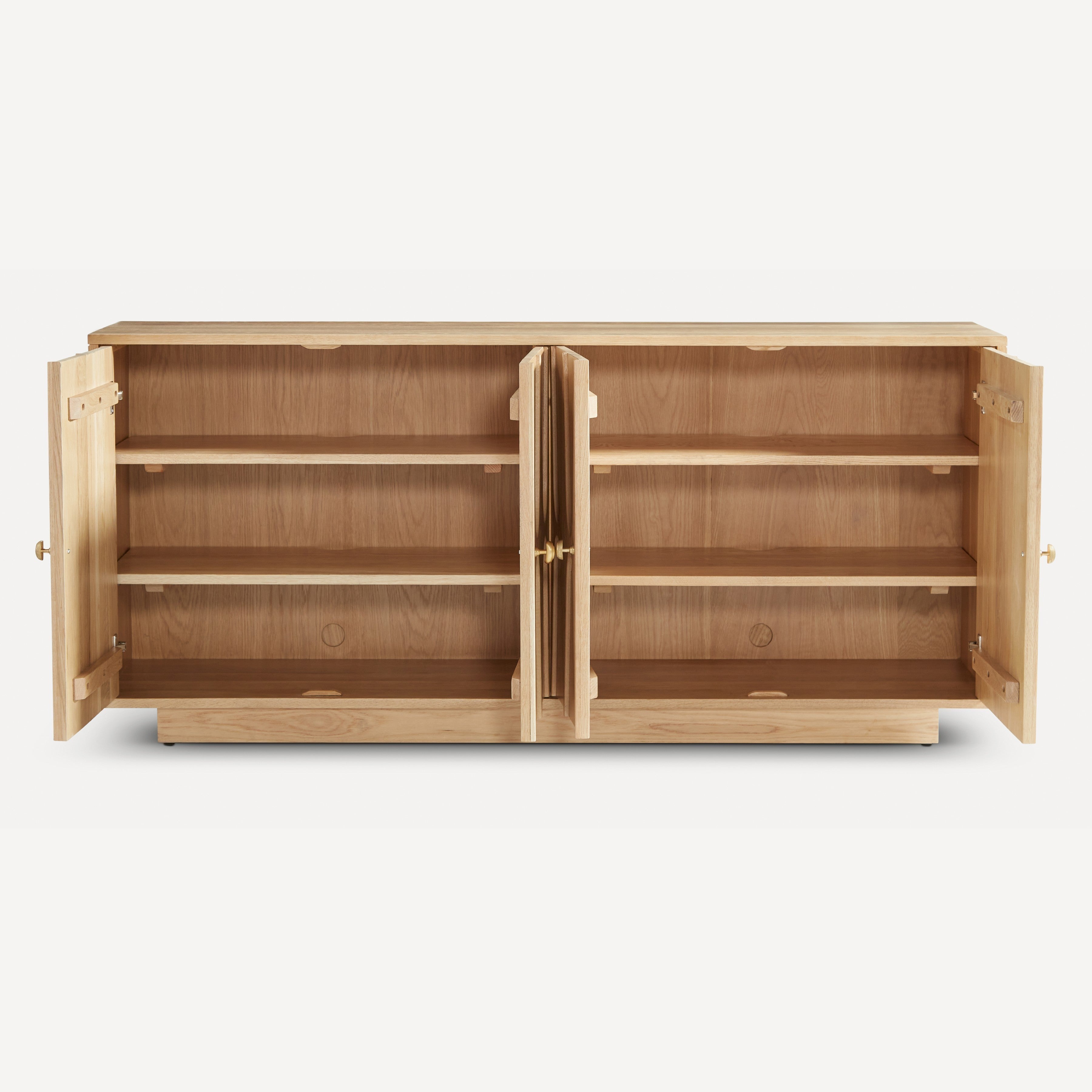 Roma Solid Oak Sideboard - Natural