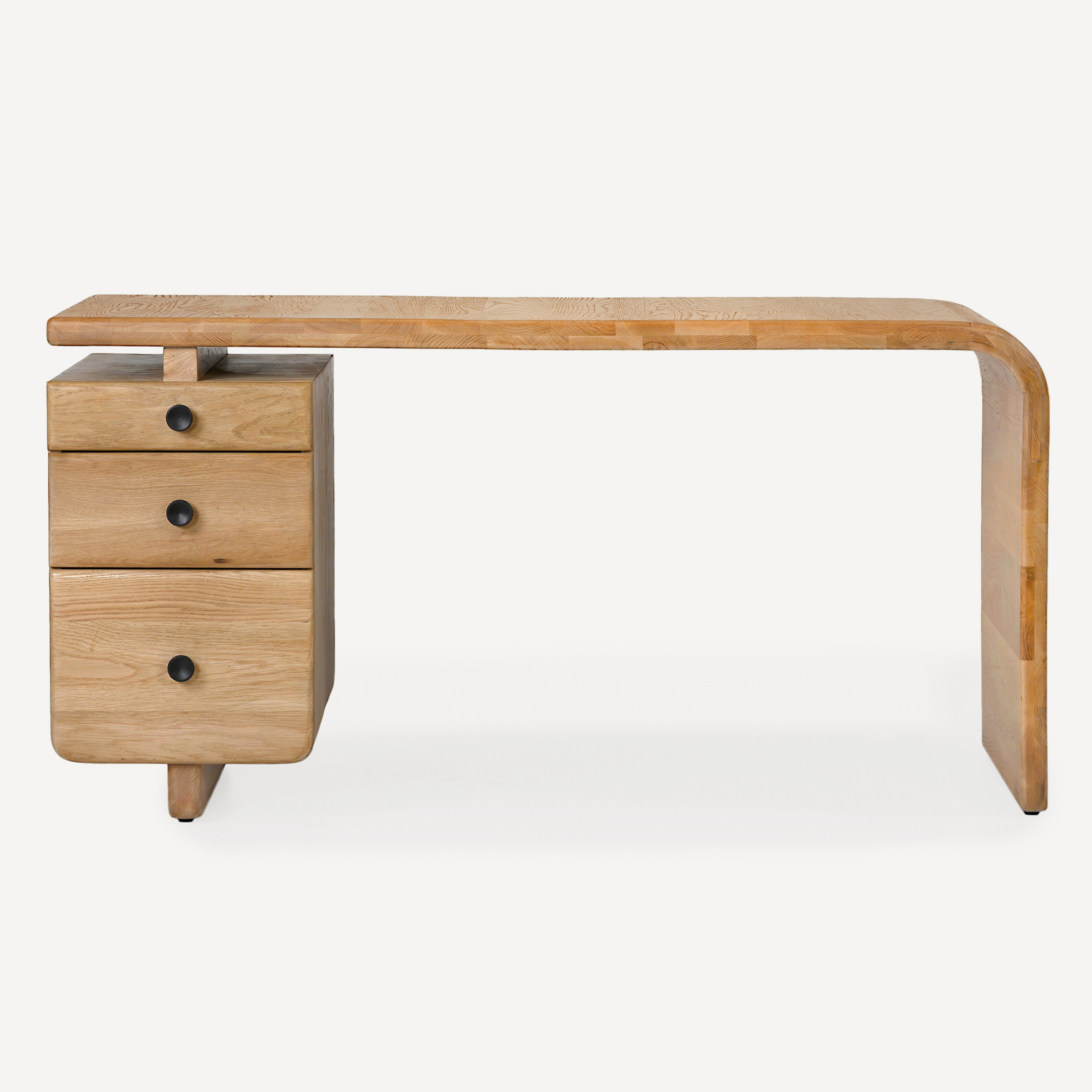 Current Solid White Oak Desk - Natural