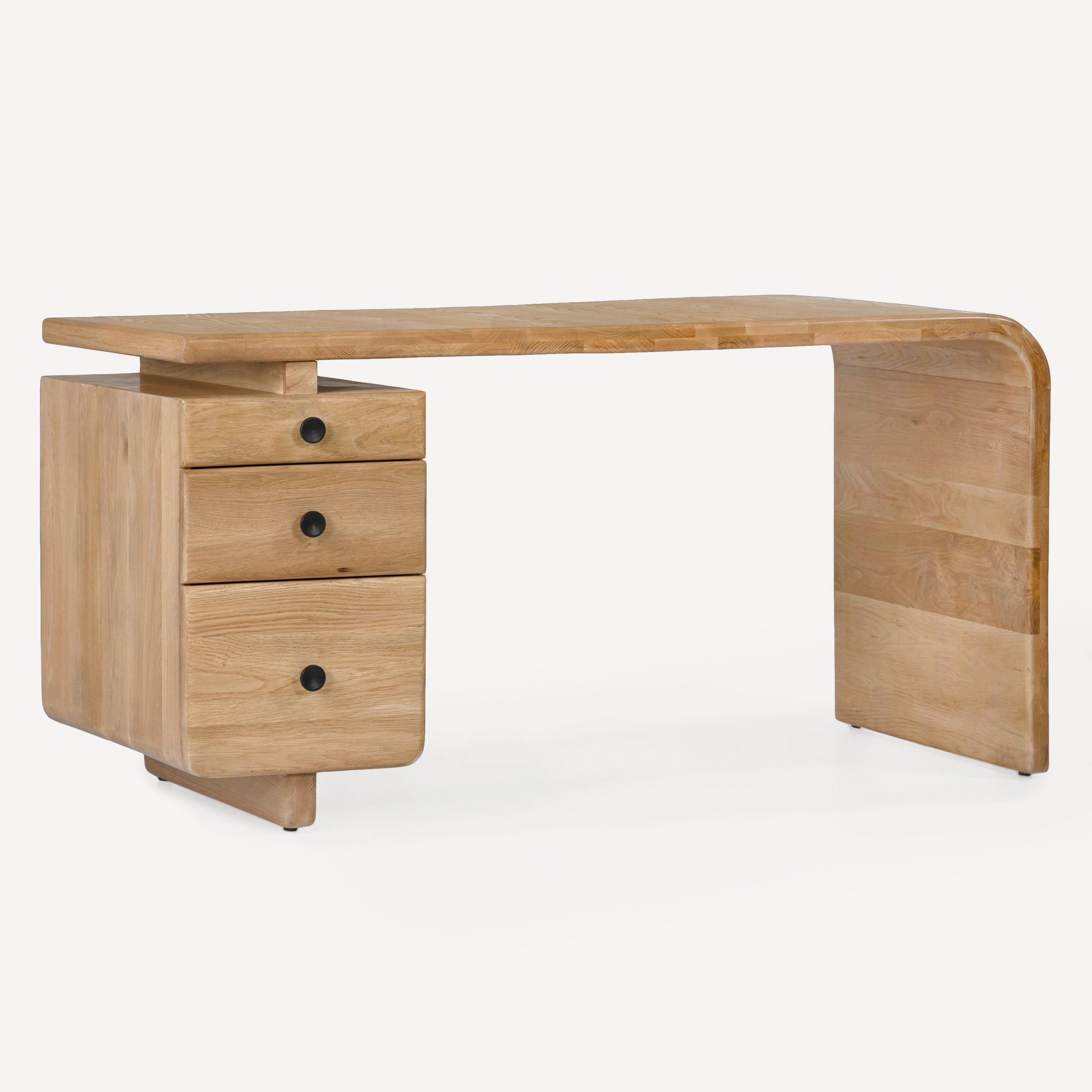 Current Solid White Oak Desk - Natural
