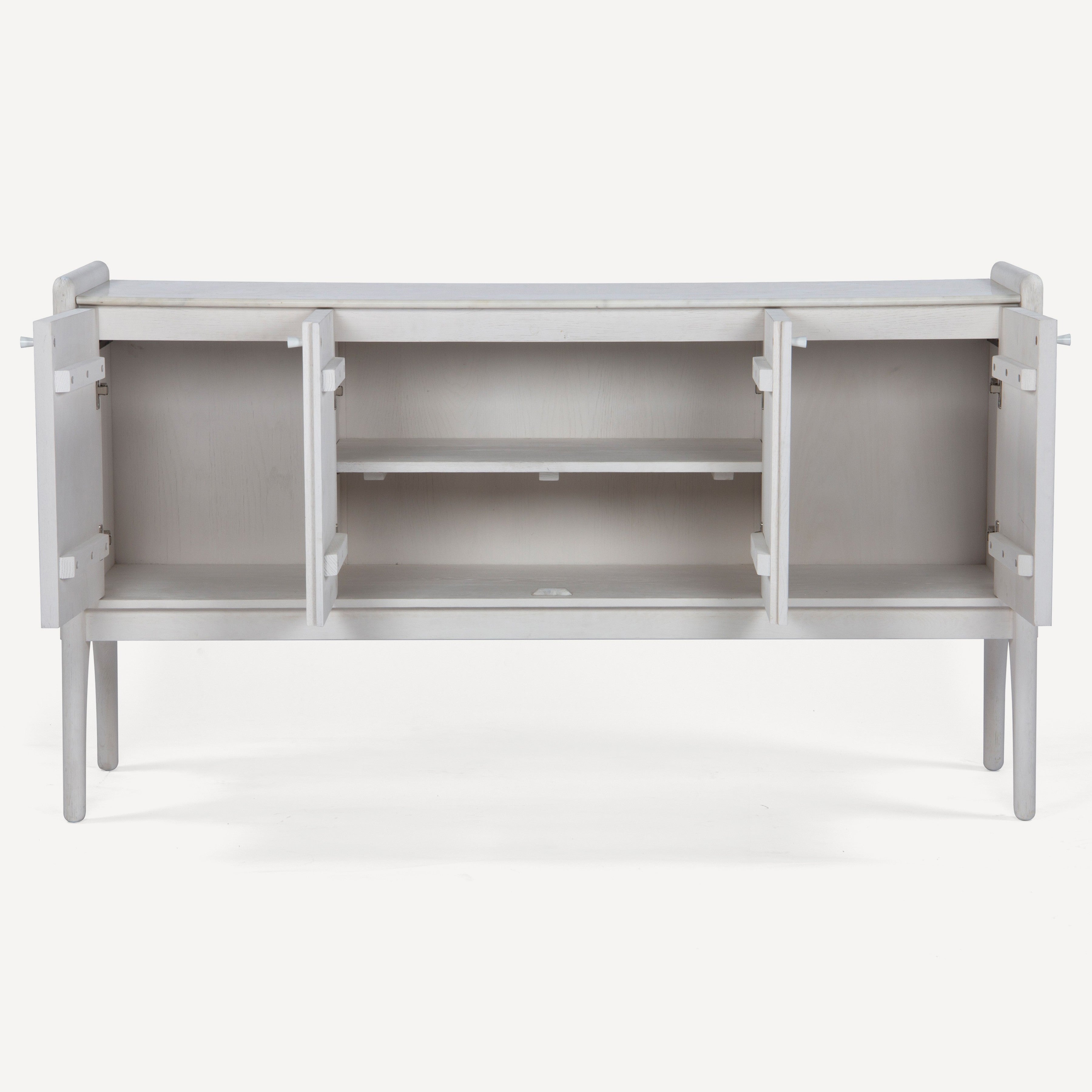 Luna Oak Marble Sideboard